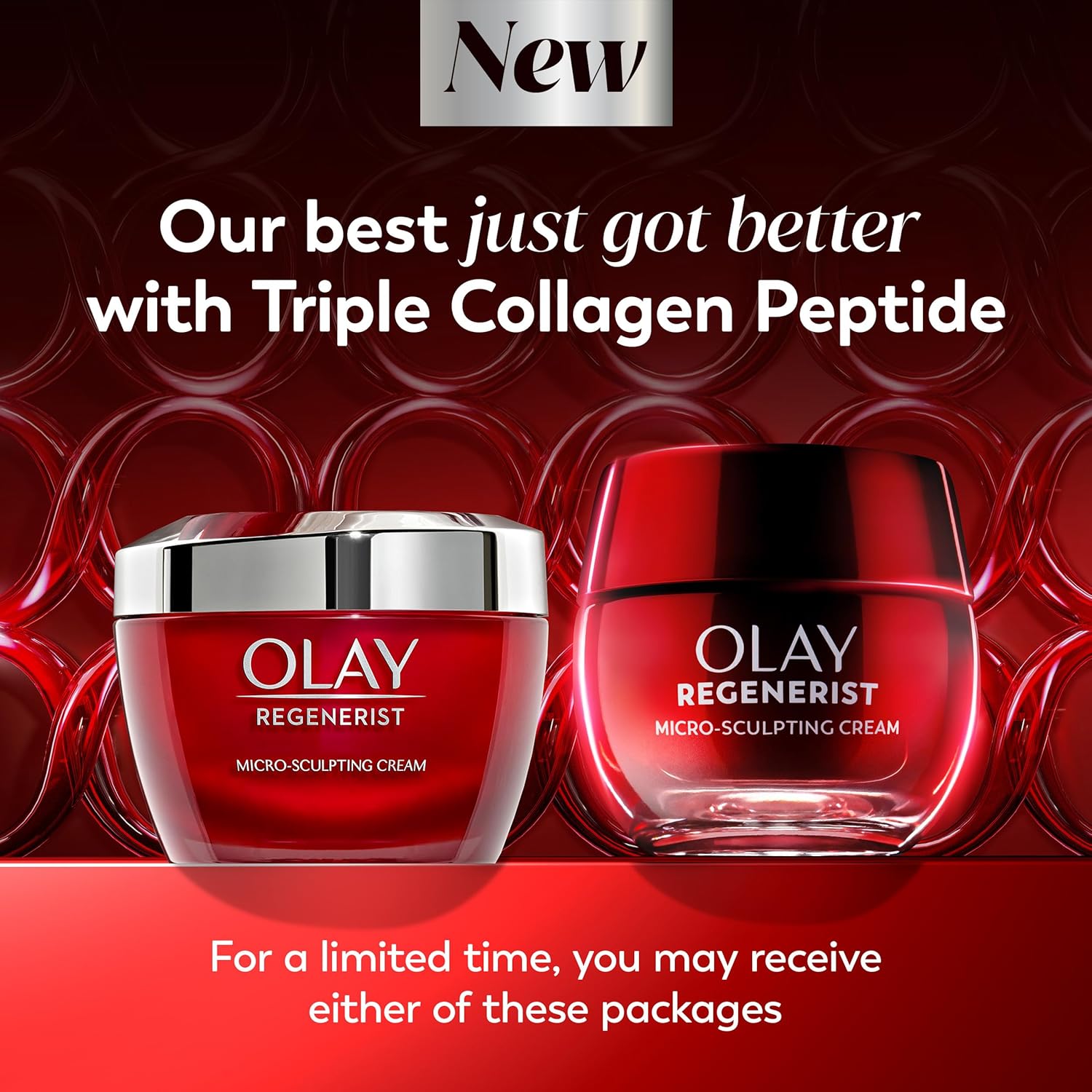 Olay Face Moisturizer, Regenerist Micro-Sculpting Cream for Women, Fragrance-Free - Anti-Aging, Anti-Wrinkle, Firming Skin Care - Triple Collagen Cream, Peptide, Hyaluronic Acid, Niacinamide, 2.6oz - Image 11
