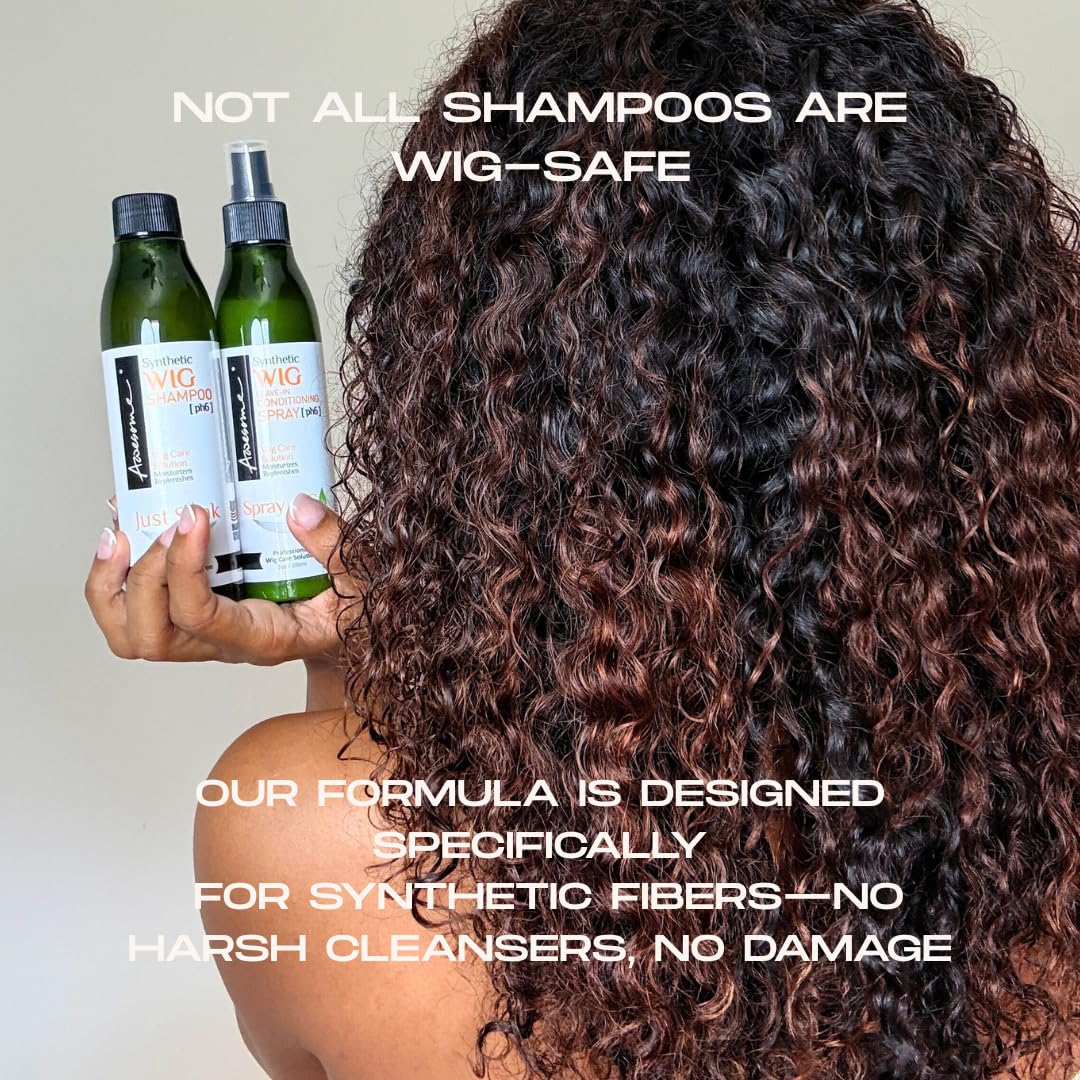 Awesome Synthetic Wig Leave-in Conditioner Spray, pH6, Professional Wig Care Solution, Detangle Spray, Moisturizes & Replenishes Synthetic Wigs, Easy Combing, Contains Coconut Oil, 7 fl oz - Image 3