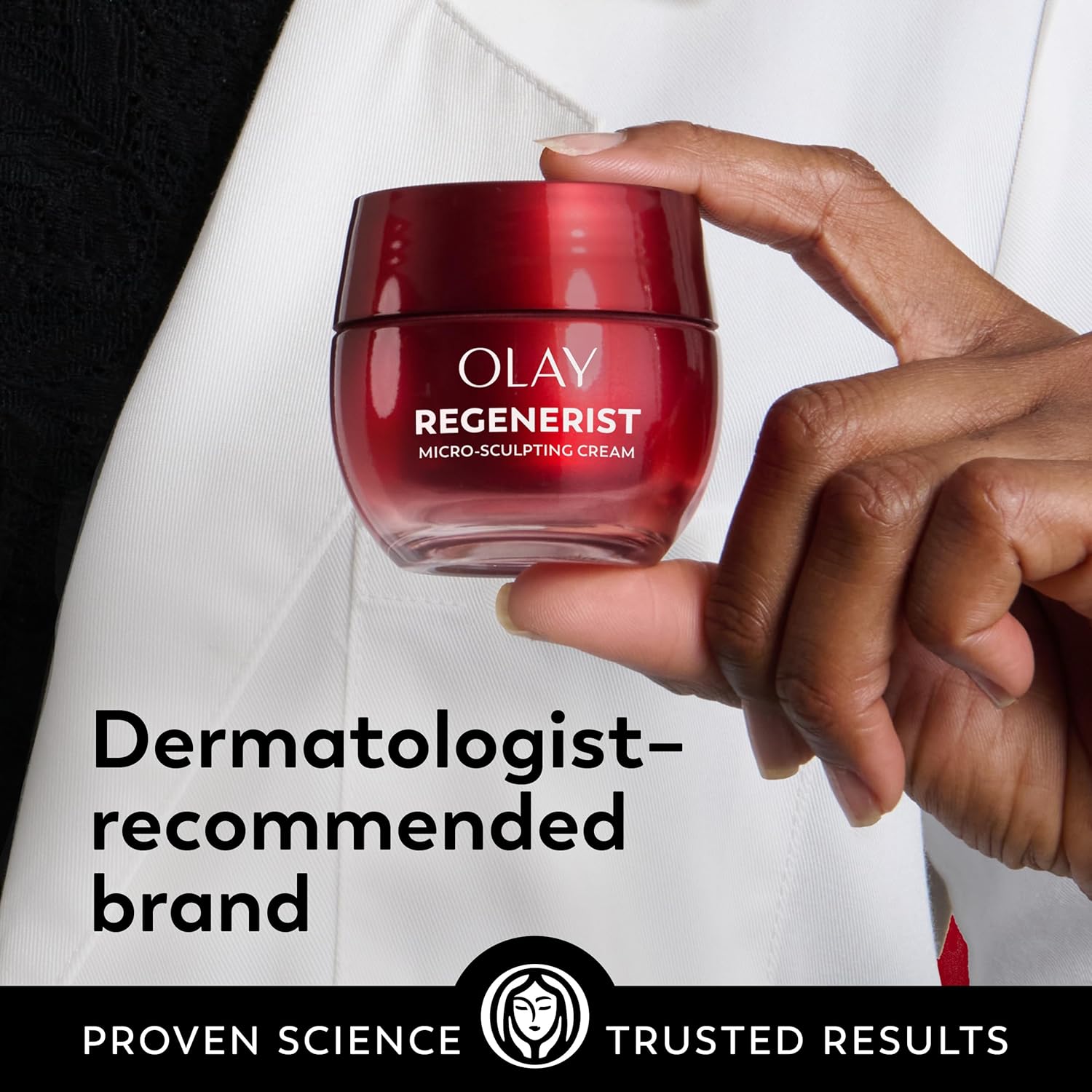 Olay Face Moisturizer, Regenerist Micro-Sculpting Facial Cream for Women - Anti-Aging, Anti-Wrinkle, Firming Skin Care - Triple Collagen Cream, Peptide Moisturizer, Hyaluronic Acid, Niacinamide, 1.7oz - Image 12