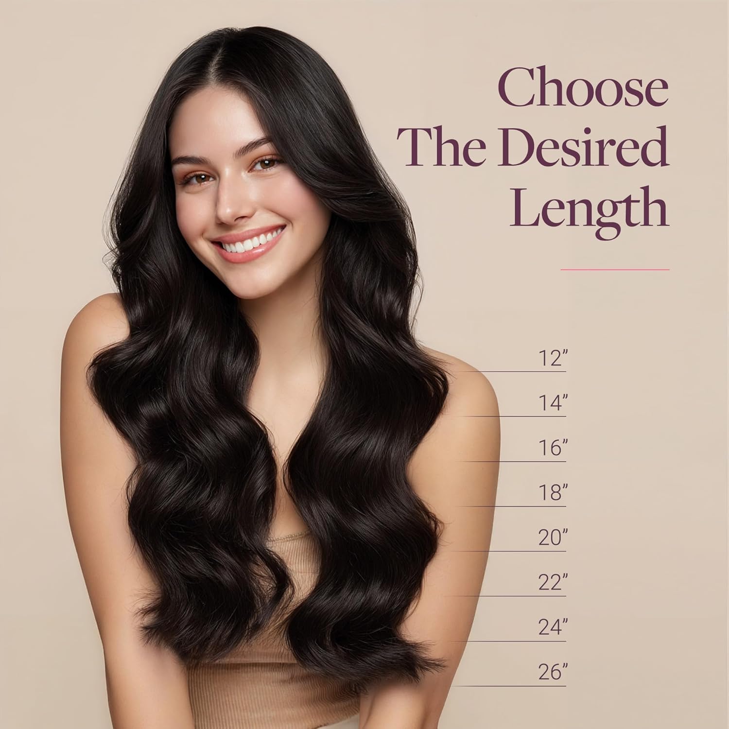 GOO GOO Clip in Hair Extensions Real Human Hair, Remy Human Hair Extensions Clip ins for Women, Natural Human Hair, 20inch 120g 7Pcs, 2 Dark Brown - Image 8