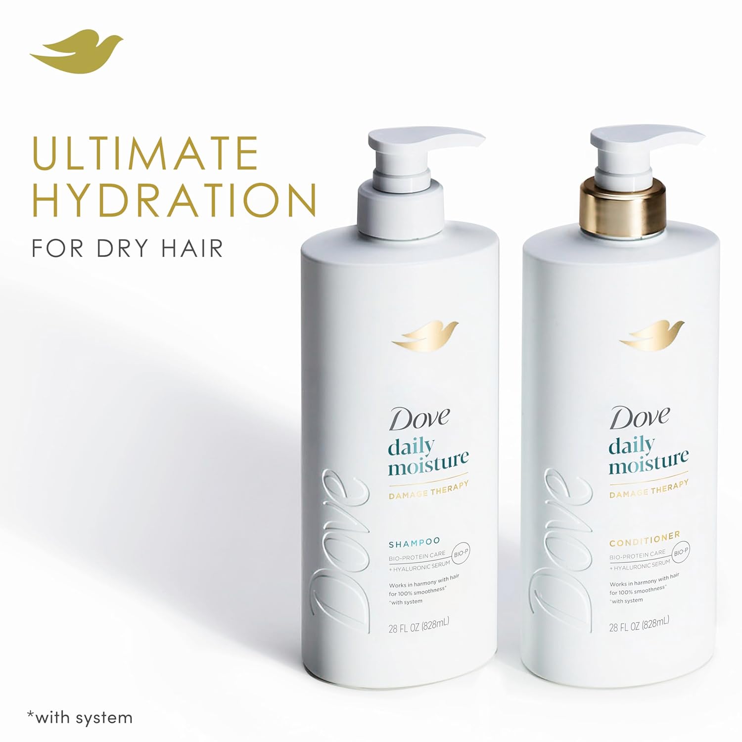 Dove Conditioner Coconut & Hydration for Dry Hair with Bio-Protein Care Technology and Coconut Oil 28 Fl Oz - Image 3