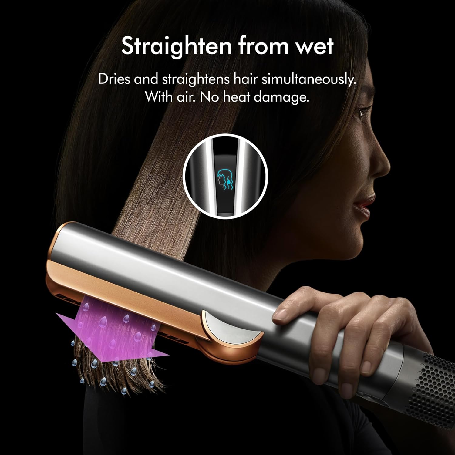 Dyson Airstrait™ Straightener, Wet to Dry Hair Straightener, No Heat Damage, No hot Plates, All Hair Types - Image 3