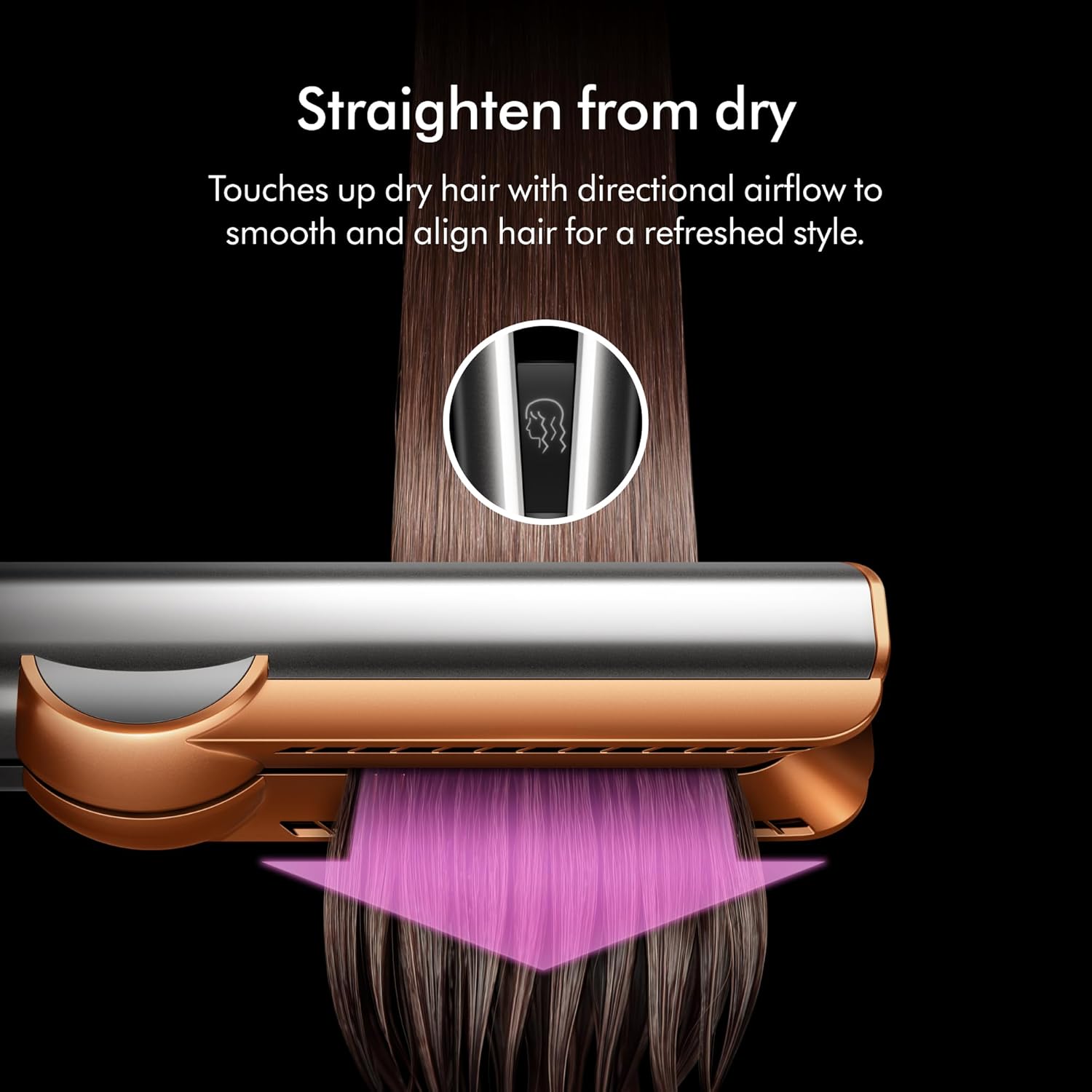 Dyson Airstrait™ Straightener, Wet to Dry Hair Straightener, No Heat Damage, No hot Plates, All Hair Types - Image 4