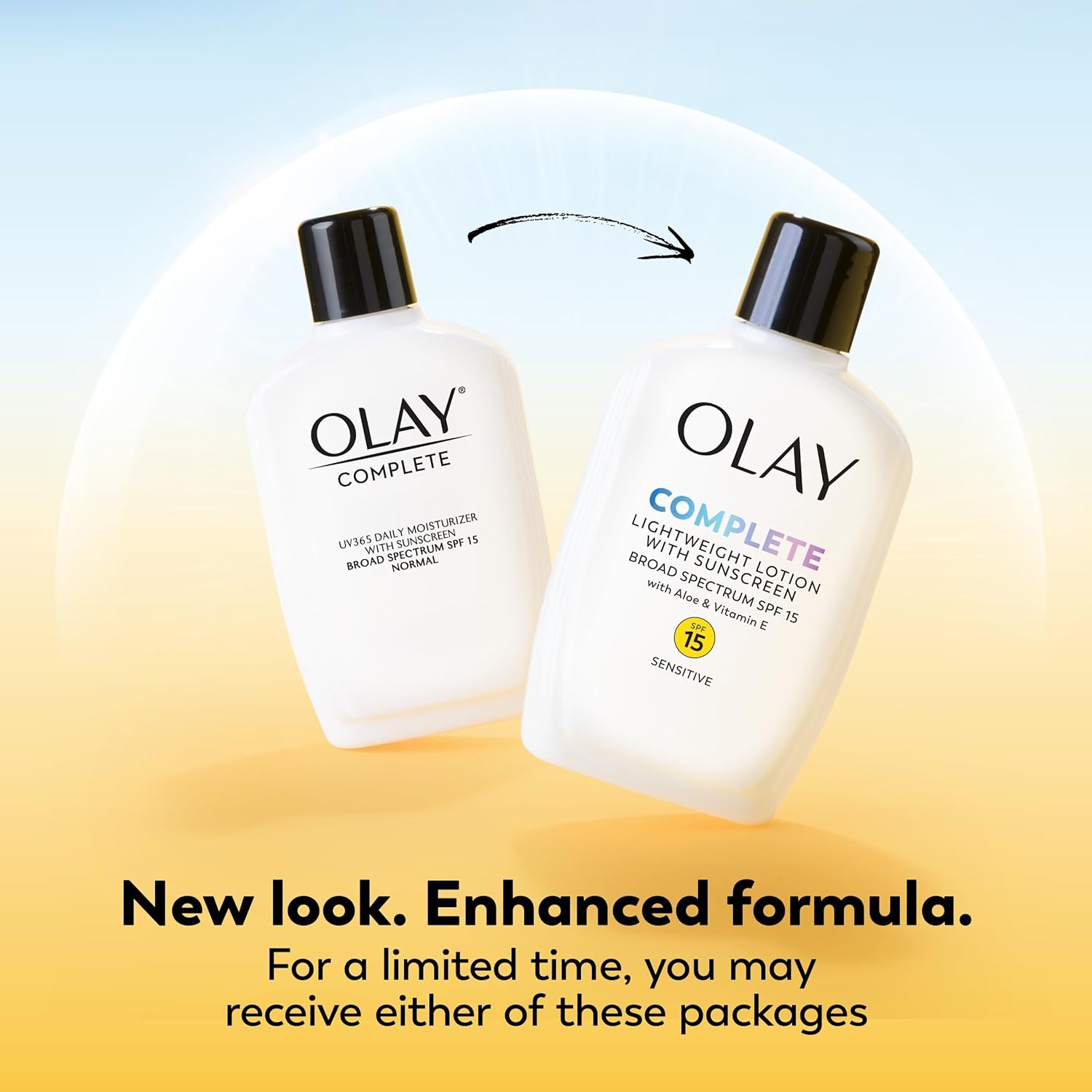 Olay Complete Lotion Moisturizer with SPF 15 Sensitive, 6.0 oz each, 2-pack - Image 2