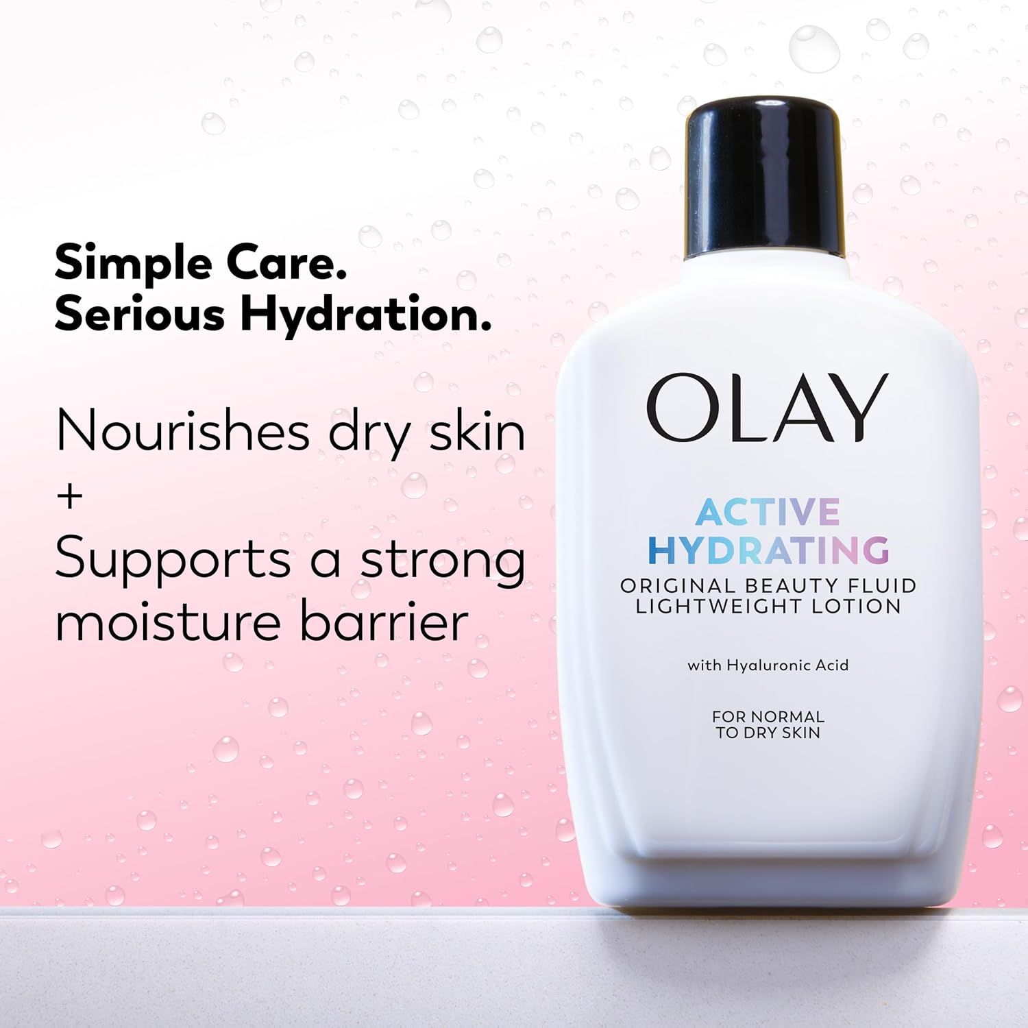 Olay Face Moisturizer, Active Hydrating Beauty Fluid Lotion, Original Facial Moisturizer, 4 Oz. (Pack of 2) - Image 3