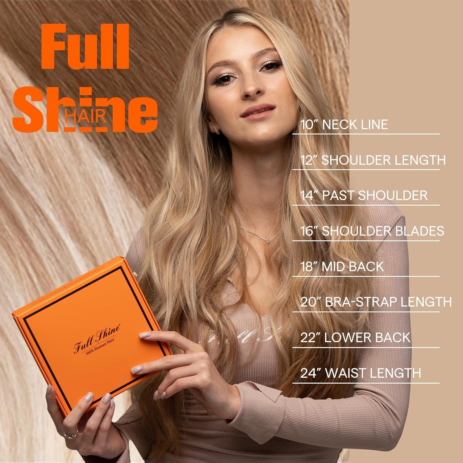 Full Shine Tape in Hair Extensions Human Hair 60 Platinum Blonde Tape Hair Extensions Real Human Hair 18Inch Seamless Skin Weft Human Hair Extension Tape ins 50G 20Pcs Invisible Remy Hair - Image 9
