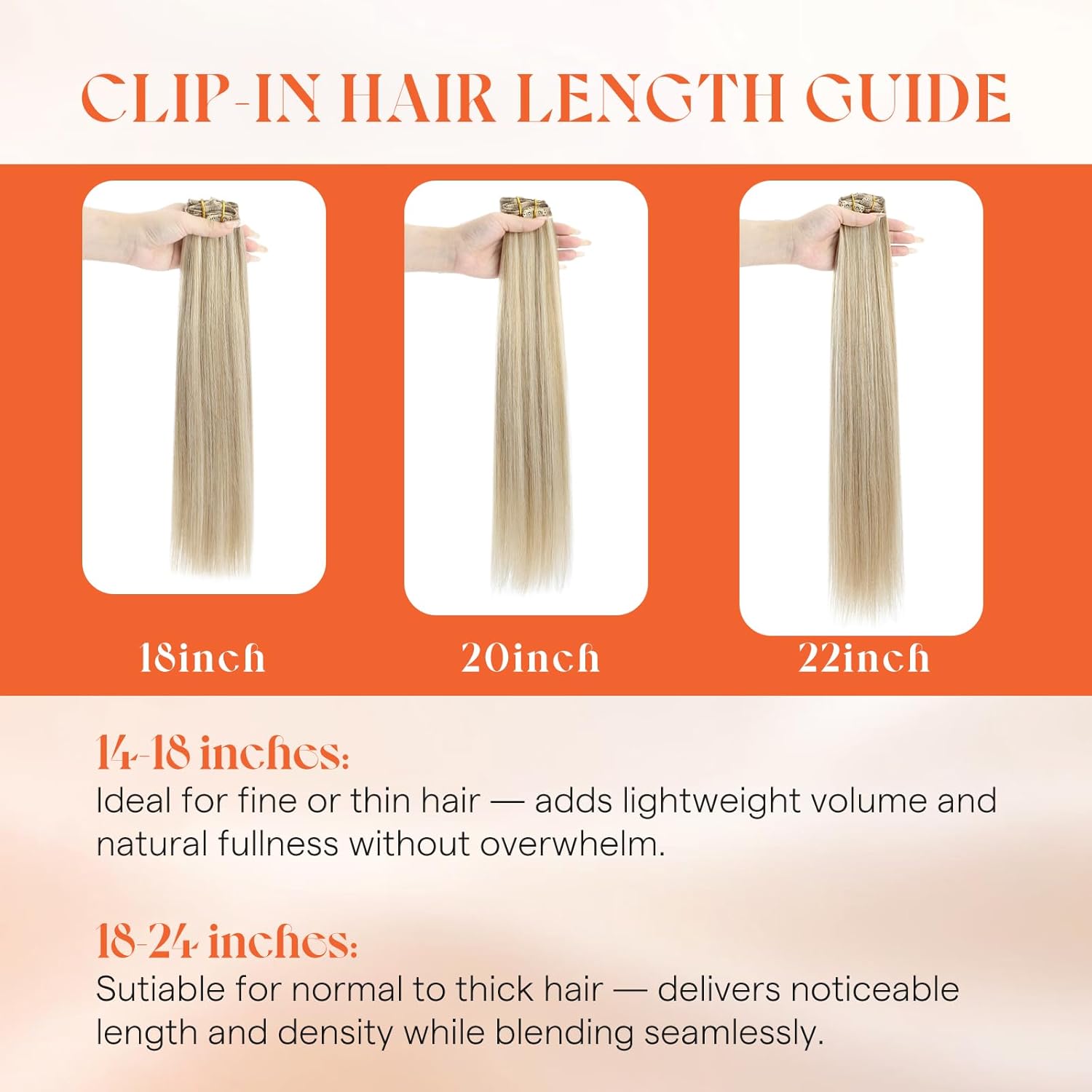 Sunny Hair Clip in Hair Extensions Real Human Hair 120g Remy Hair Clip in Extensions for Women Human Hair Extensions Dark Golden Blonde Highlights Light Blonde 16 Inch - Image 4