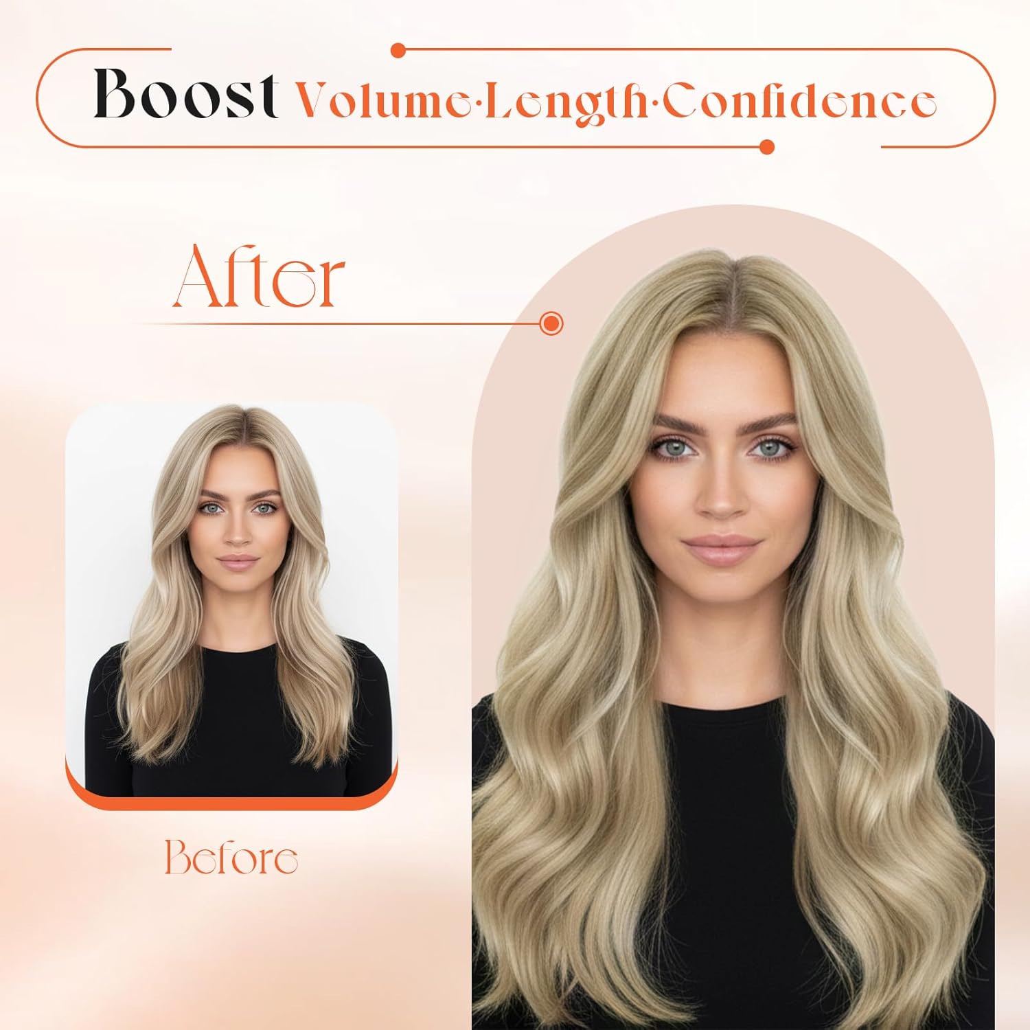 Sunny Hair Clip in Hair Extensions Real Human Hair 120g Remy Hair Clip in Extensions for Women Human Hair Extensions Dark Golden Blonde Highlights Light Blonde 16 Inch - Image 6