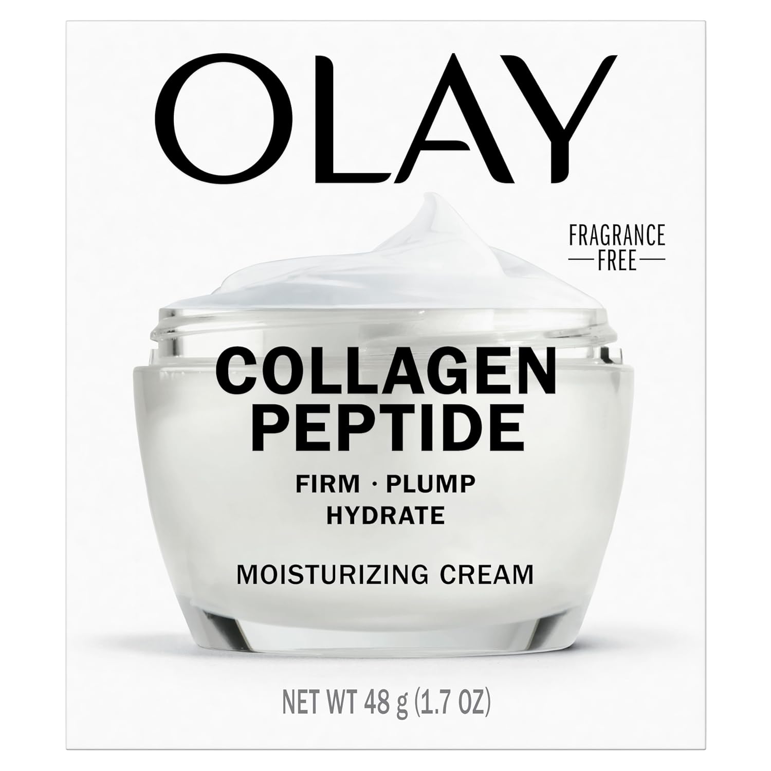 Olay Collagen Peptide Face Moisturizer, Firming Cream for Women, Fragrance-Free, Non-Greasy - Hydrating, Anti-Aging, Anti-Wrinkle, Smooth Fine Lines, Plumping Skin Care - Niacinamide, 1.7 Oz - Image 13