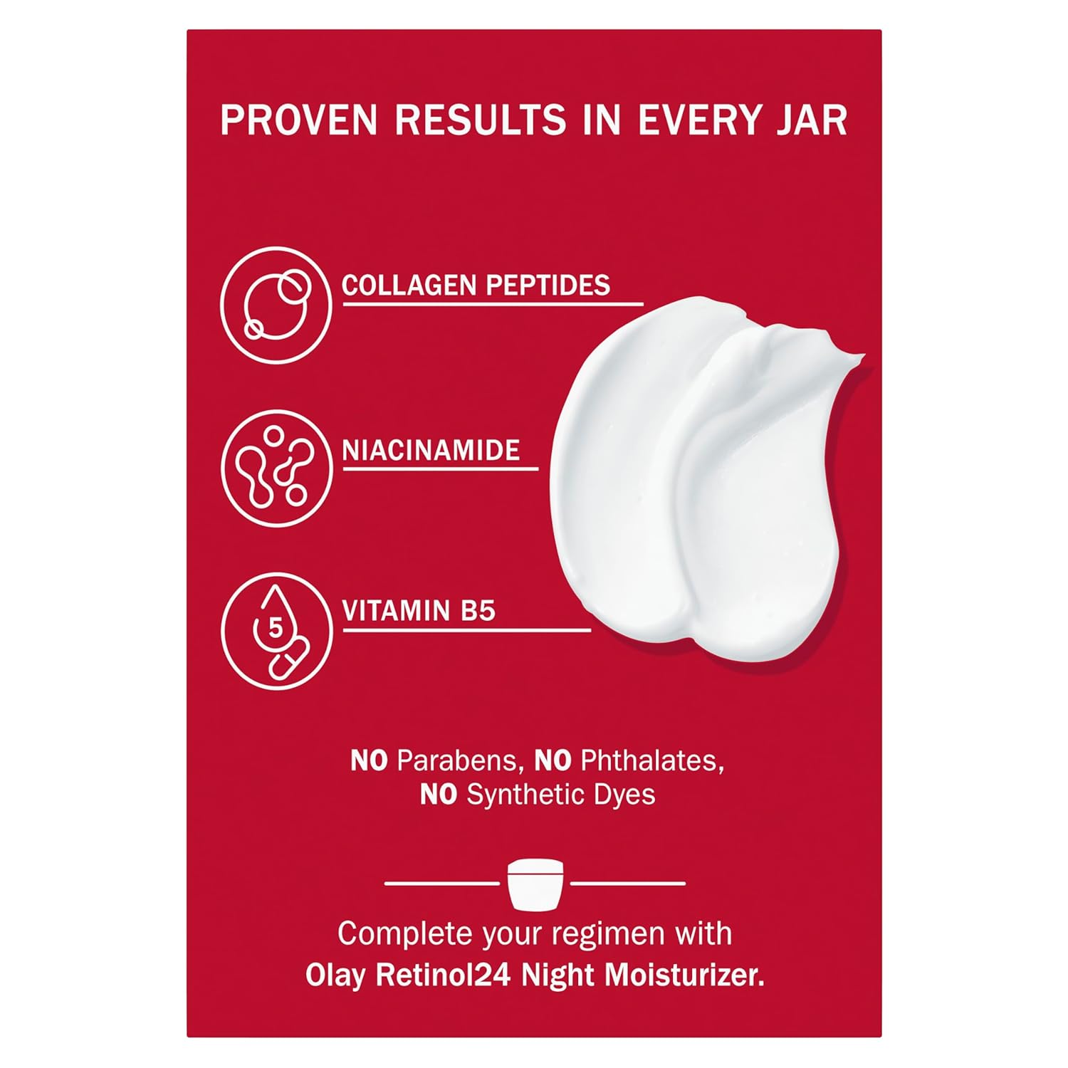Olay Collagen Peptide Face Moisturizer, Firming Cream for Women, Fragrance-Free, Non-Greasy - Hydrating, Anti-Aging, Anti-Wrinkle, Smooth Fine Lines, Plumping Skin Care - Niacinamide, 1.7 Oz - Image 15