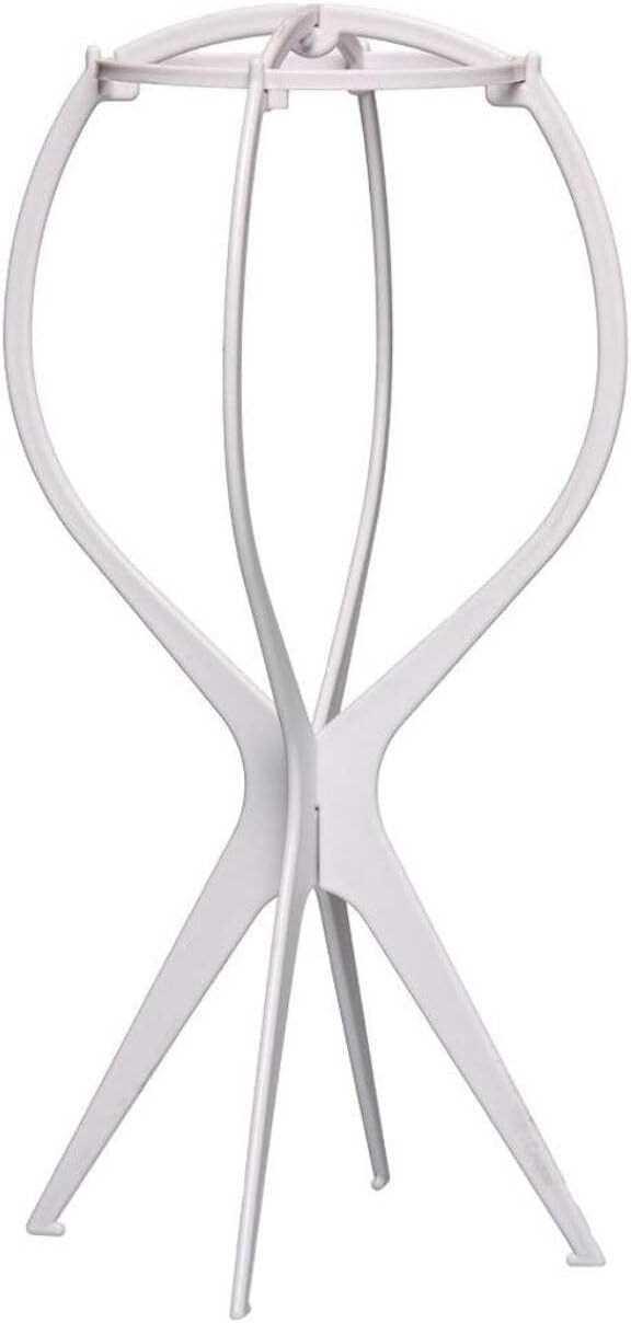 Jon Renau Plastic Wig Stand, Lightweight & Foldable, Dries Wigs Faster