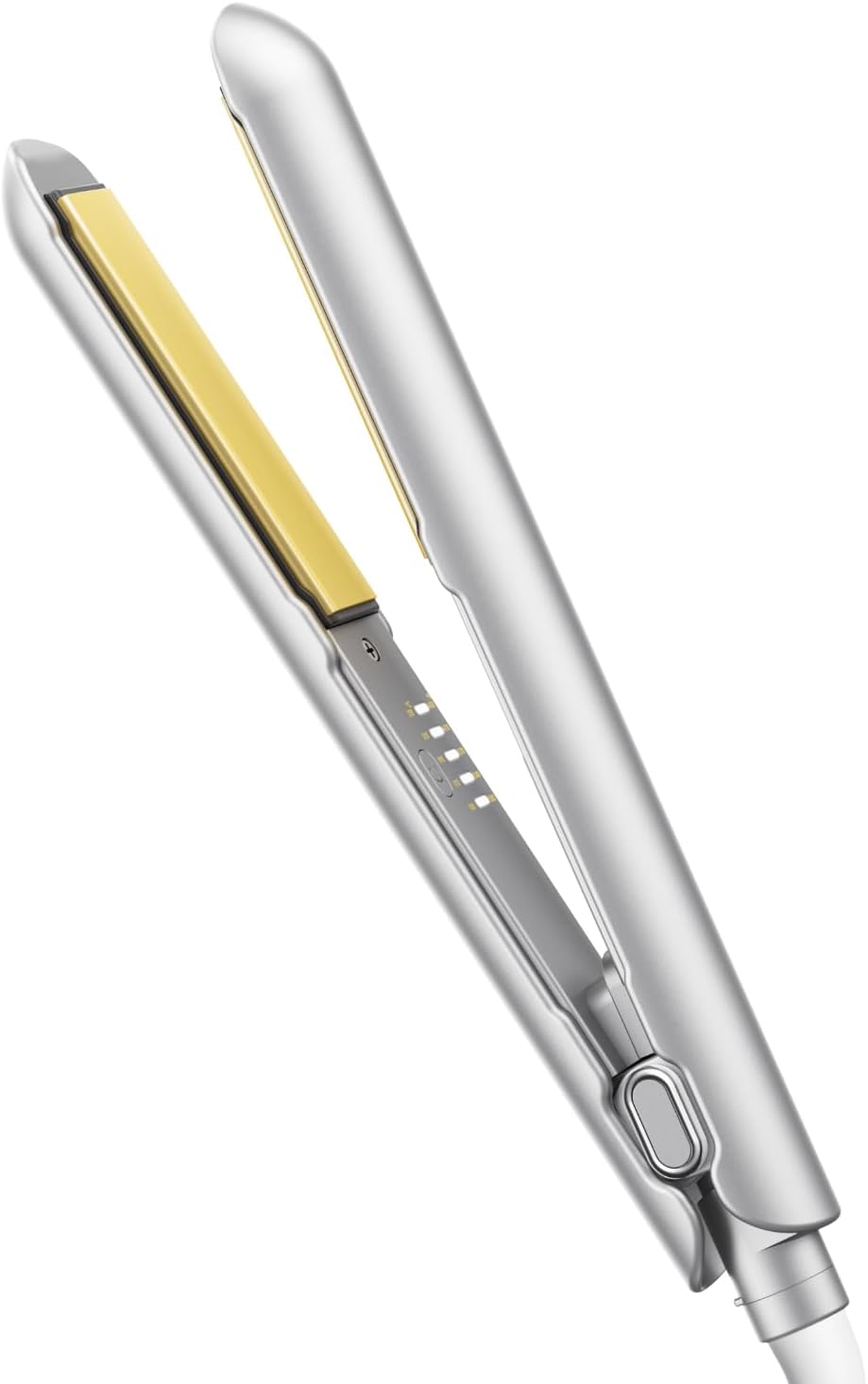 SHEGLAM Hair Straightener, 1" Flat Iron Straightener and Curler with Comb Tooth, Adjustable Smart Memory Temp 270-450°F, Dual Voltage Portable Flat Iron Hair Straightener for All Hairstyles Anti-Frizz