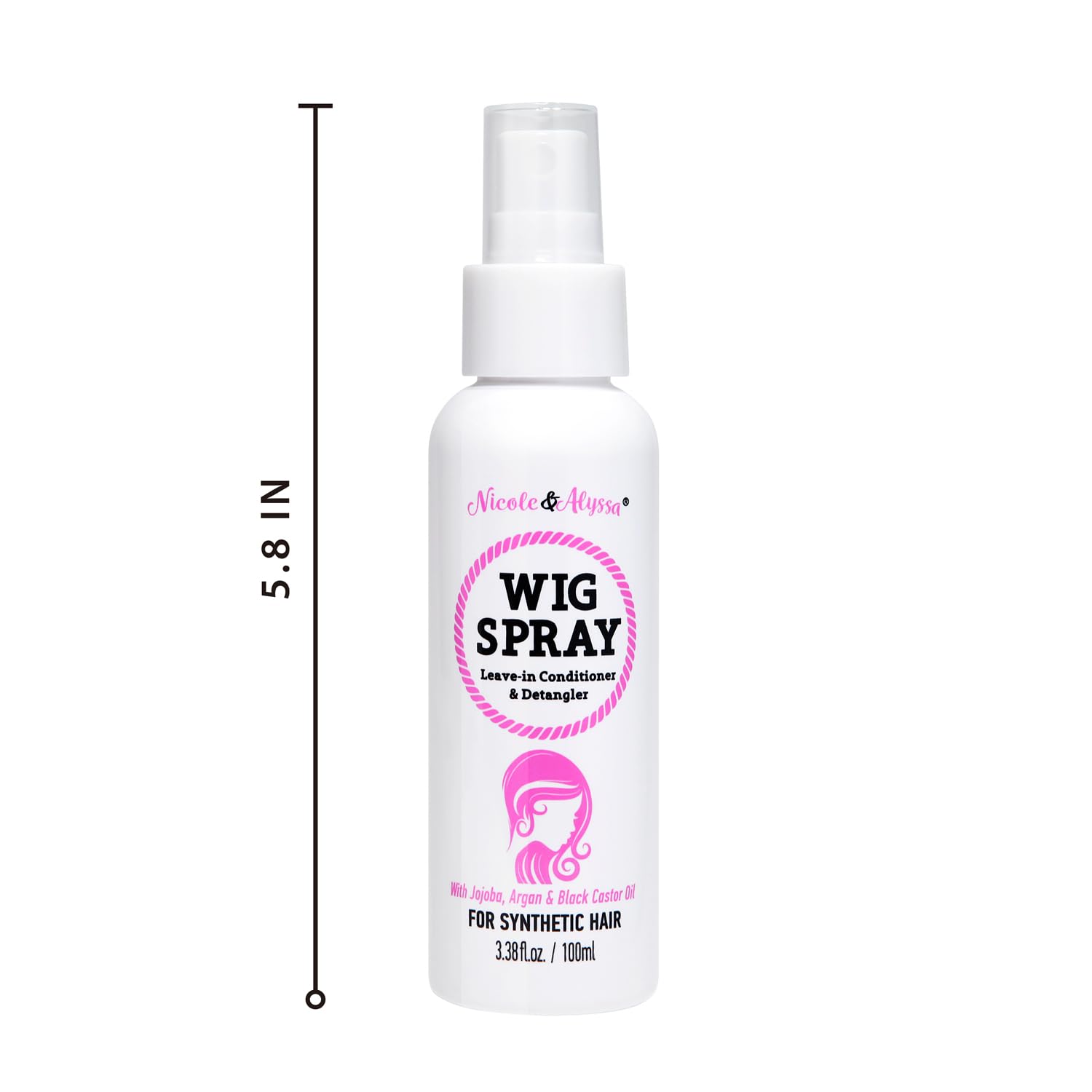 Nicole & Alyssa - Wig Spray For Synthetic Hair - Leave-in Conditioner, Detangler, Moisturizer (Travel Size - Pack of 1) - Image 2