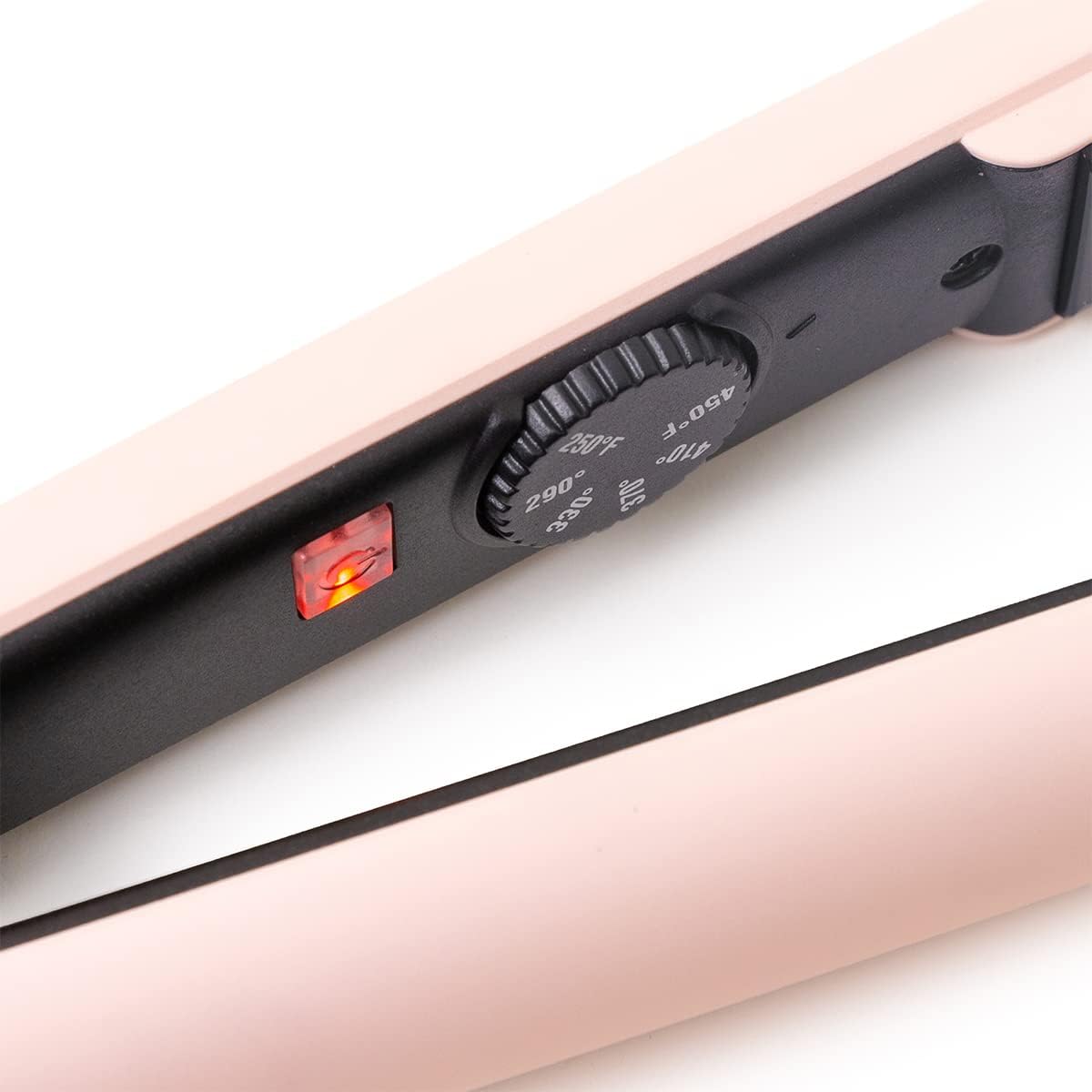 L'ANGE HAIR Le Ceramique 1-Pass Flat Iron Hair Straightener | Fast Heating Ceramic Flat Iron | Best Hot Tools Professional Hair Straightener to Lock in Moisture & Shine | (Blush) - Image 7
