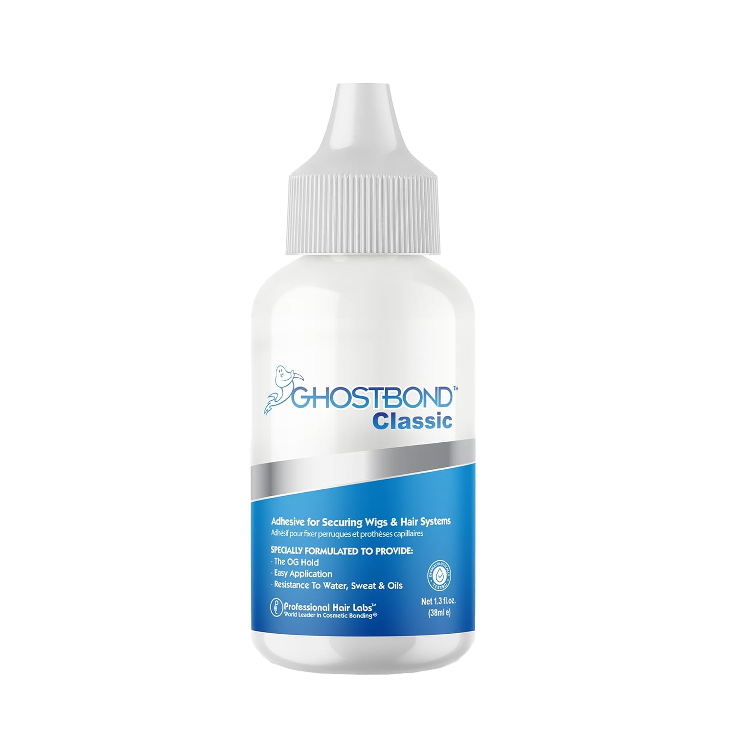 GHOSTBOND Classic Hair Replacement Adhesive 1.3oz - Invisible Wig Bonding Glue: Water & Oil-Resistant, Non-Toxic, Strong Hold For Secure and Natural-Looking Poly & Lace, Wigs & Toupee Systems - Image 2