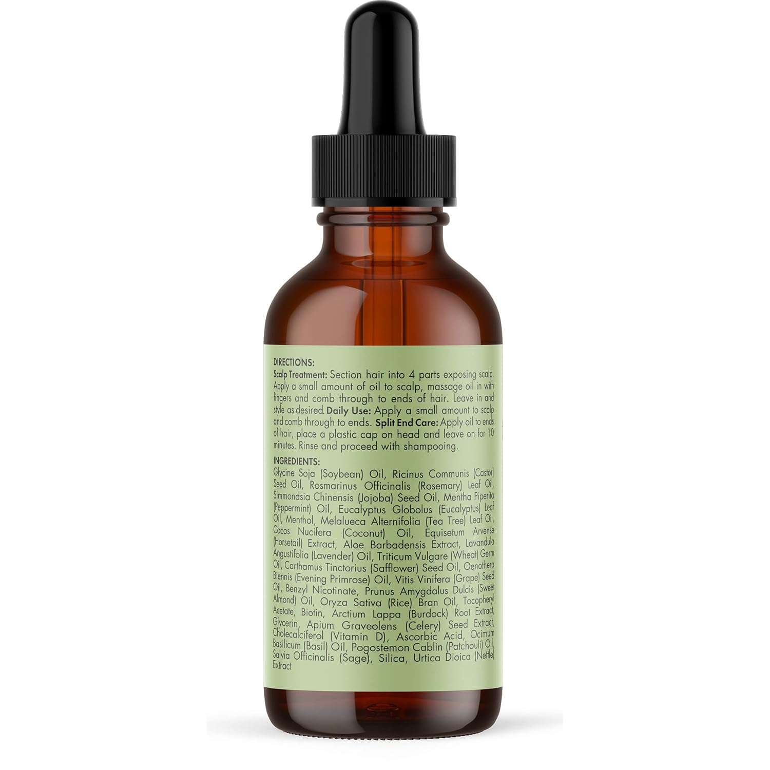 Mielle Organics Rosemary & Mint Hair Oil - Strengthening Biotin Oil Infused Frizzy & Damaged Hair Care - Split Ends & Dry Scalp Treatment to Support Longer, Healthier Strands, 2 Ounce - Image 8