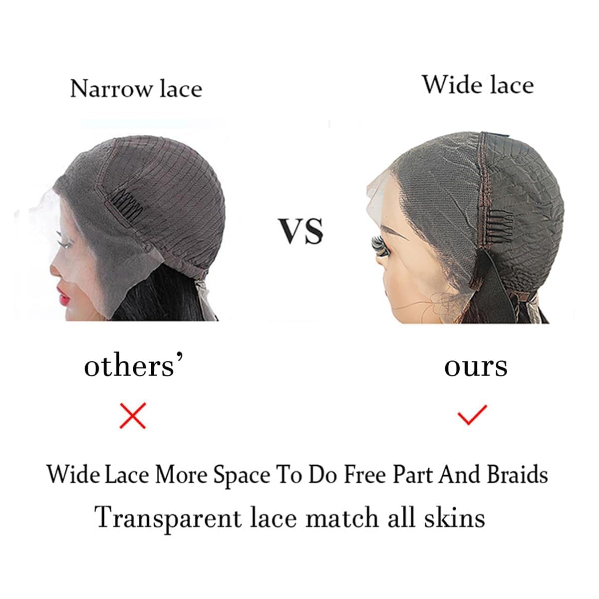 SENSAIRUITE Body Wave Lace Front Wigs Human Hair Wide Lace 180 Density Human Hair Wigs 13x4 Human Hair Lace Front Wigs Pre Plucked 20 Inches Natural Color - Image 5