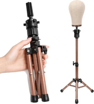 Ailsa 25″ Wig Stand Tripod Ad...