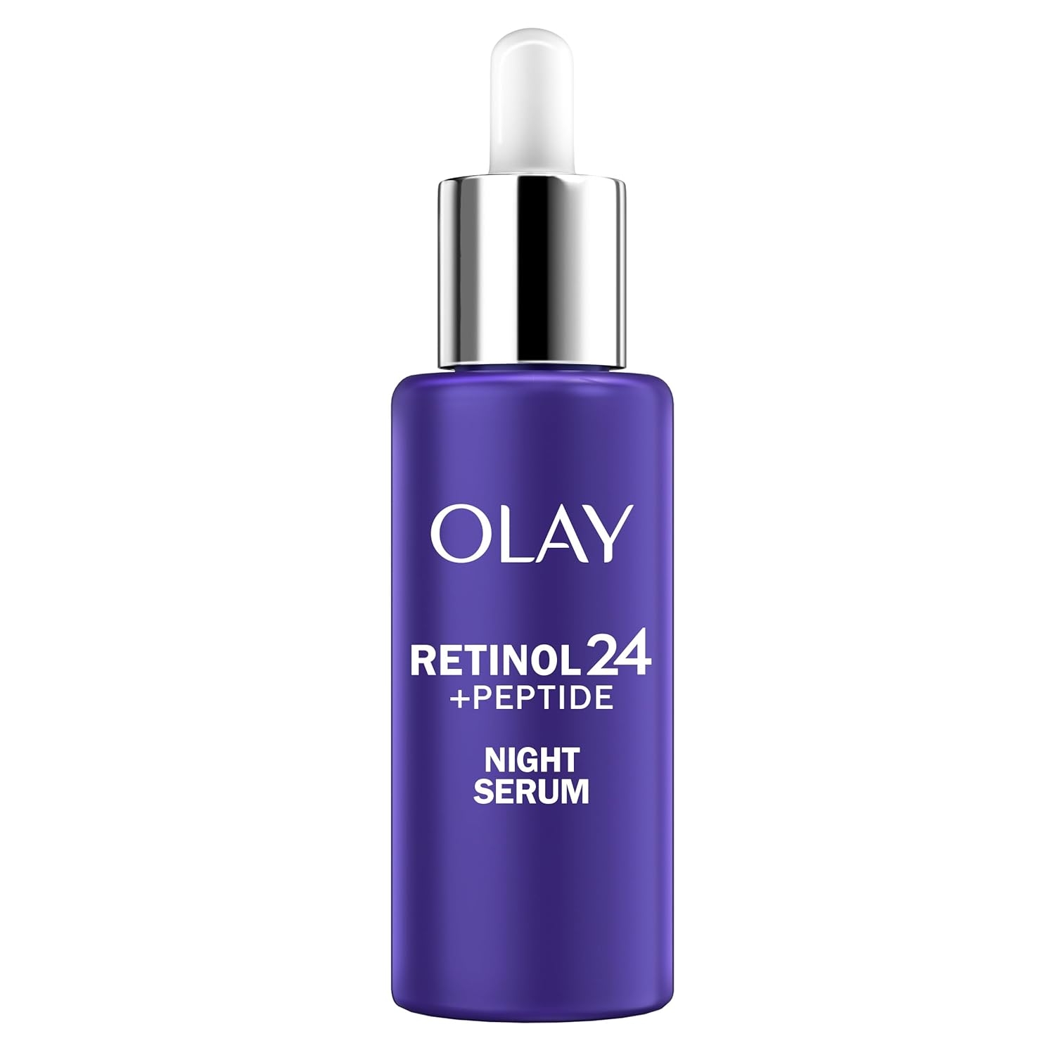 Olay Retinol 24 MAX Night Smoothing Serum, Fragrance – Free, 1.3 Oz