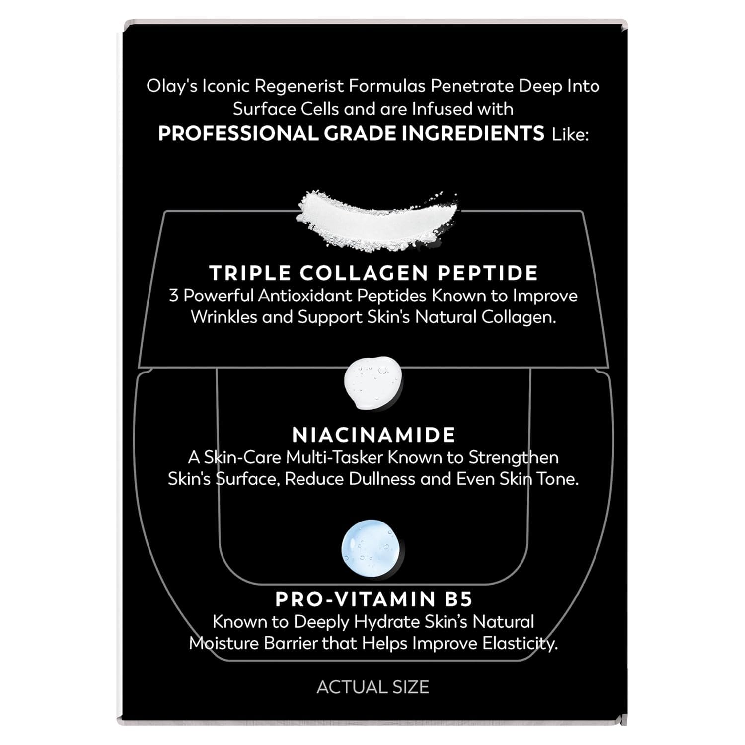 Olay Face Moisturizer, Regenerist Micro-Sculpting Facial Cream for Women - Anti-Aging, Anti-Wrinkle, Firming Skin Care - Triple Collagen Cream, Peptide Moisturizer, Hyaluronic Acid, Niacinamide, 1.7oz - Image 15