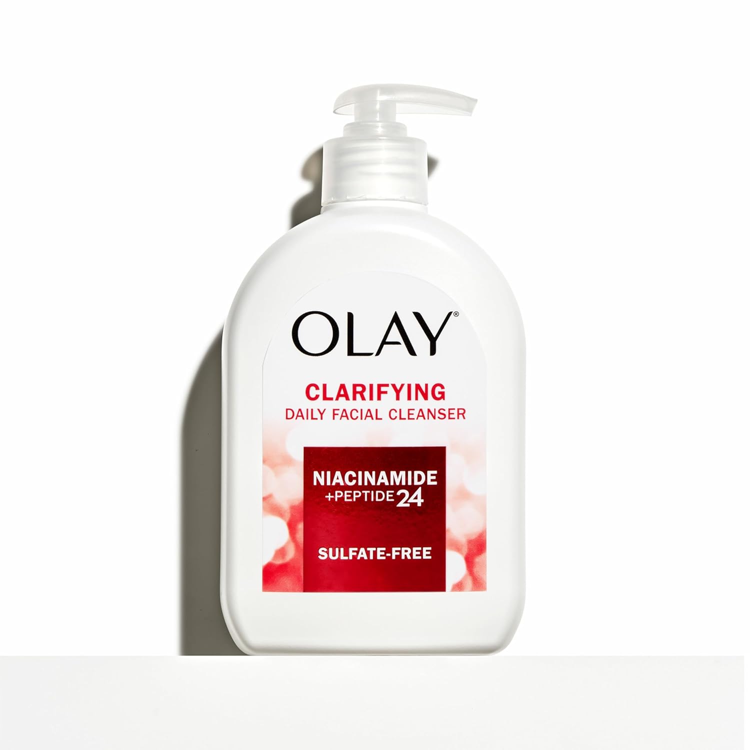 Olay Face Wash, Daily Facial Cleanser with Niacinamide, Peptides & Glycerin - Clarifying, Refreshes Skin Surface, Refines Appearance of Pores - Sulfate-Free, Paraben-Free, Oil-Free, 16 Oz - Image 6