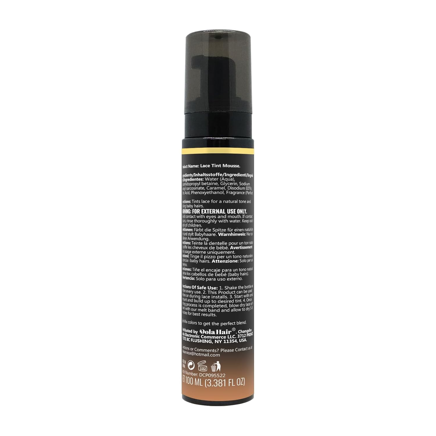 Dolahair Lace Tint Spray Mousse for Lace Front Wigs - Melting Foam, Hair Mousse, Wig Glue, and Installation Kit - Image 8