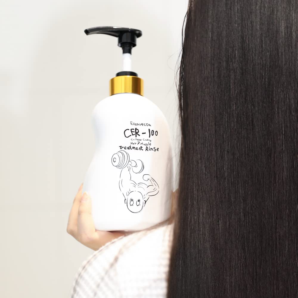 Elizavecca Collagen Coating Hair Treatment Rinse 500ml - Moisturizing Conditioner for Dry Damaged Hair - Image 7