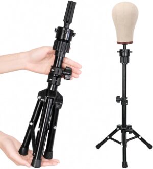 Ailsa 25″ Wig Stand Tripod Ad...