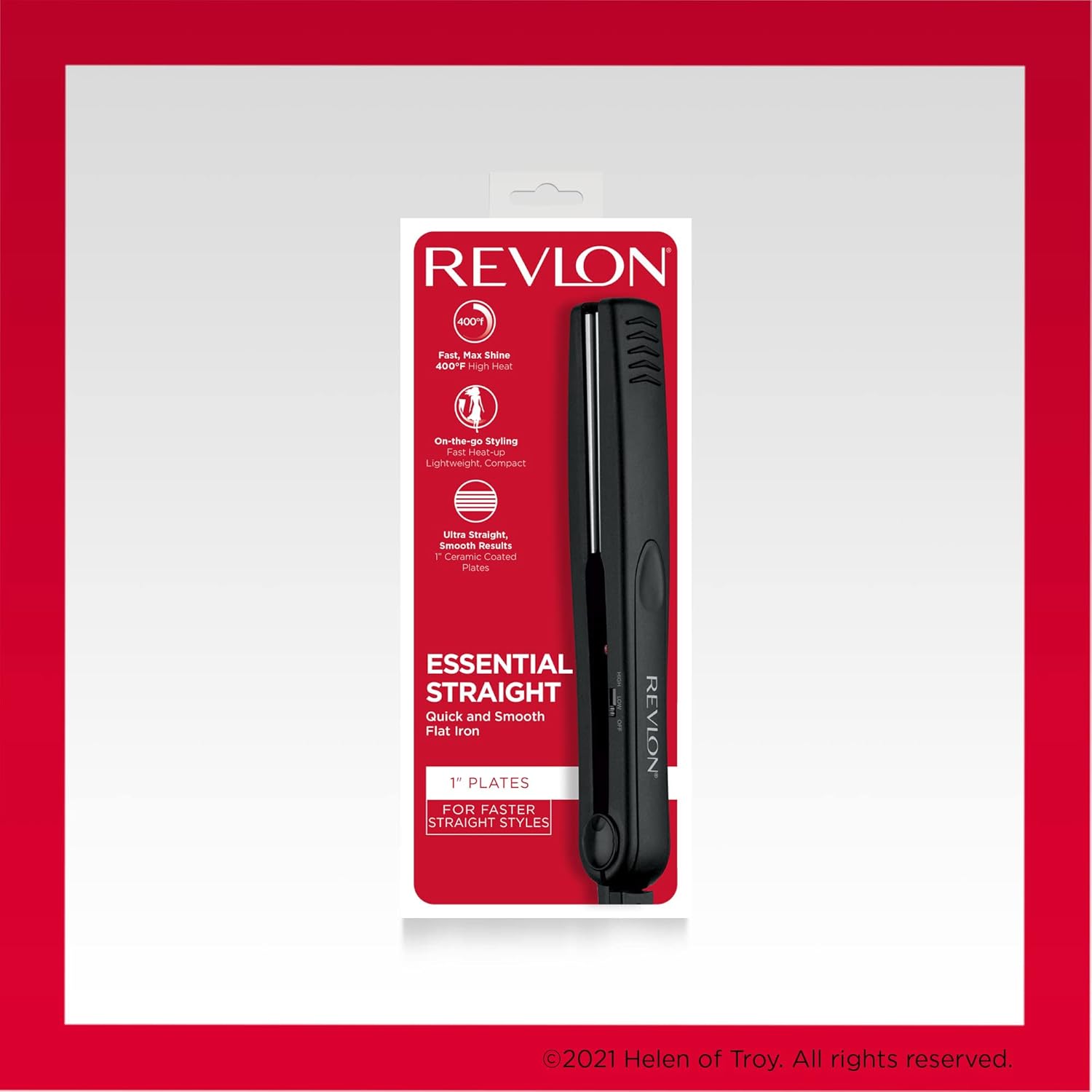 Revlon Smooth and Straight Ceramic Flat Iron | Fast Results, Smooth Styles (1 in) - Image 6