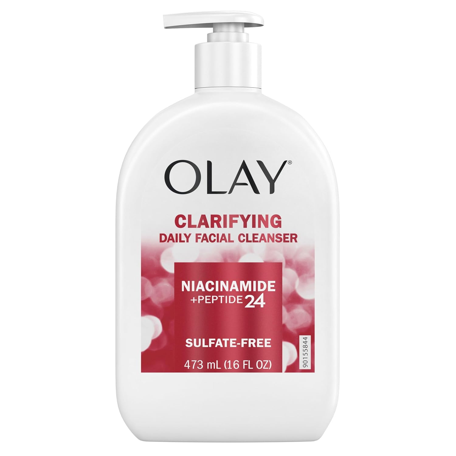 Olay Face Wash, Daily Facial Cleanser with Niacinamide, Peptides & Glycerin - Clarifying, Refreshes Skin Surface, Refines Appearance of Pores - Sulfate-Free, Paraben-Free, Oil-Free, 16 Oz - Image 7