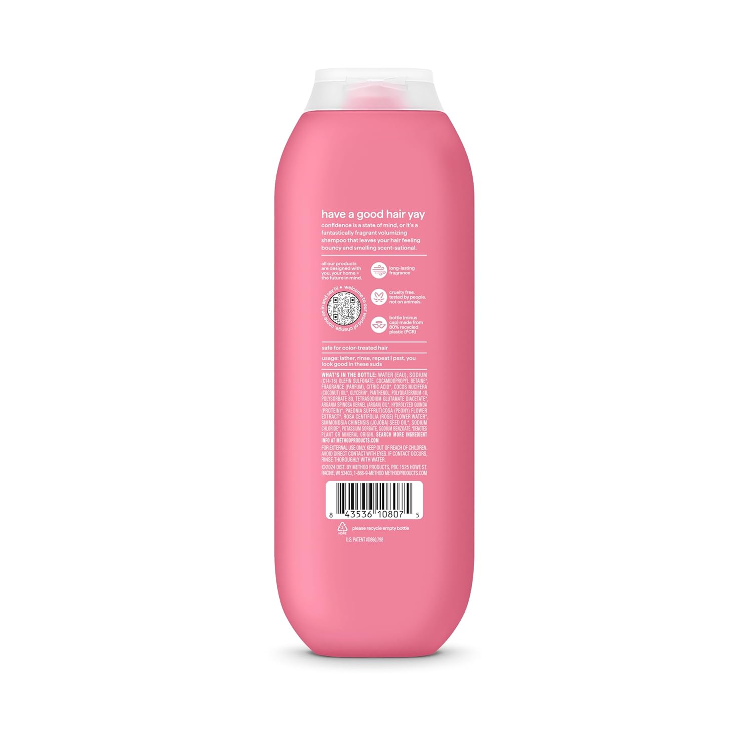 Method Pure Peace Volumizing Shampoo - For Thicker, Fuller and Visibly Hydrated Hair - Sulfate Free and Safe for Color-Treated Hair - 14 oz - Image 10