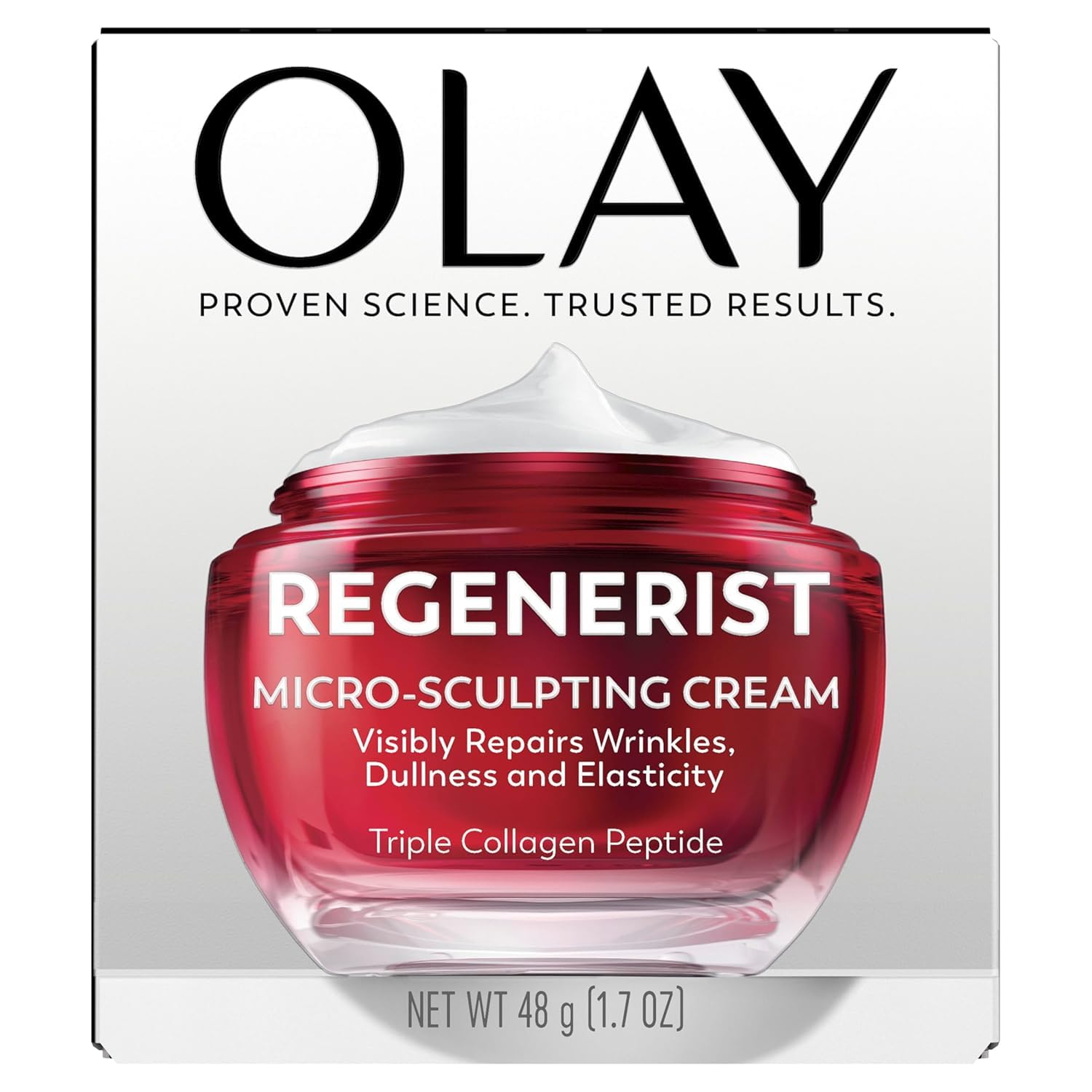 Olay Face Moisturizer, Regenerist Micro-Sculpting Facial Cream for Women - Anti-Aging, Anti-Wrinkle, Firming Skin Care - Triple Collagen Cream, Peptide Moisturizer, Hyaluronic Acid, Niacinamide, 1.7oz - Image 13