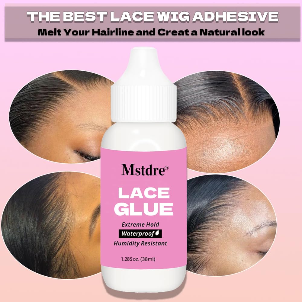 Strong Holding Glue for Lace Wigs and Hairdressing Systems - Invisible Bonding Non-Toxic Odorless or Latex Moisture and Water Resistant -Wig Retaining Accessory 1.285 oz - Image 5