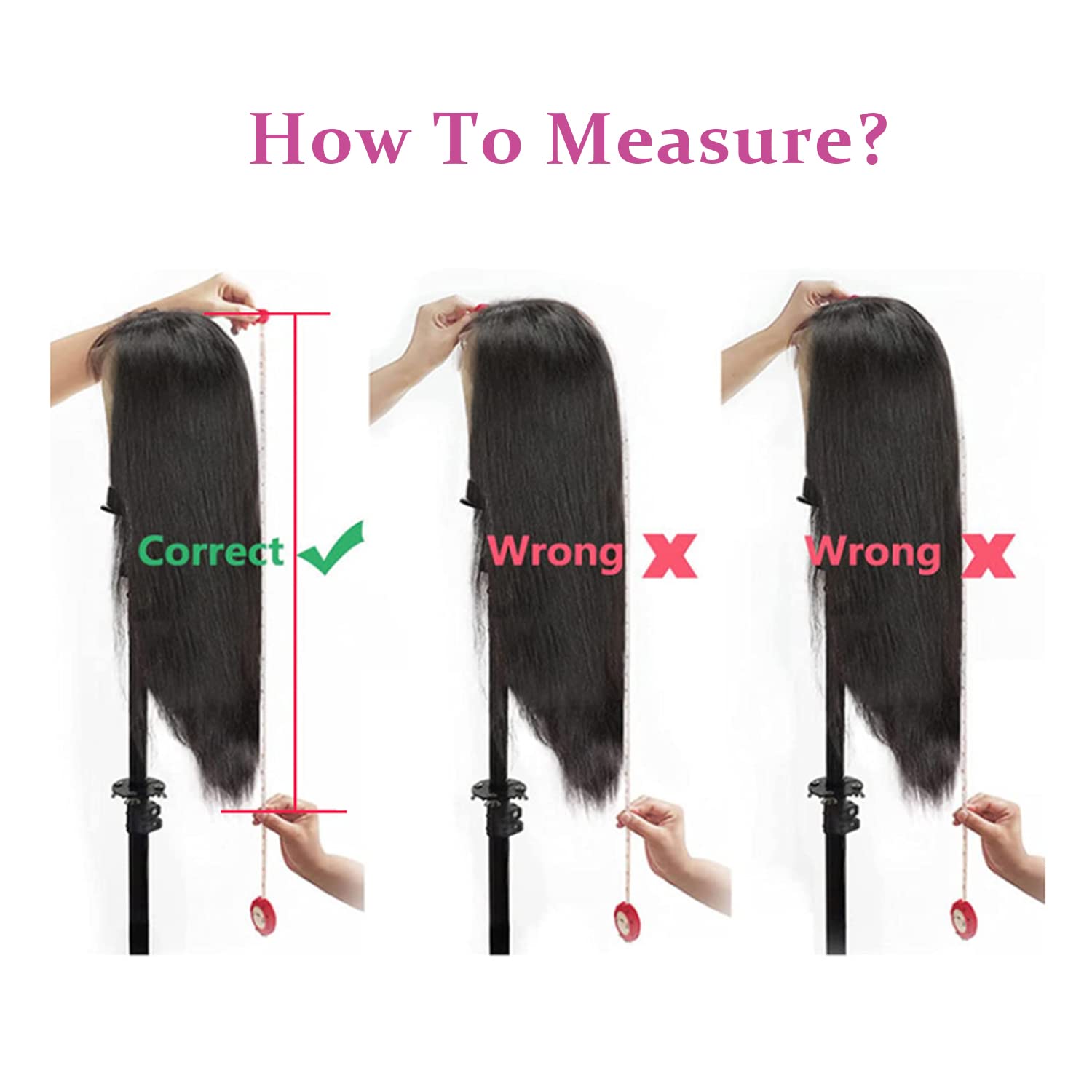 DULOVE Lace Front Wigs Human Hair 13x4 Straight HD Transparent Lace Front Wigs for Women Human Hair Pre Plucked With Baby Hair 200 Density Glueless Natural Color 24 inch - Image 6