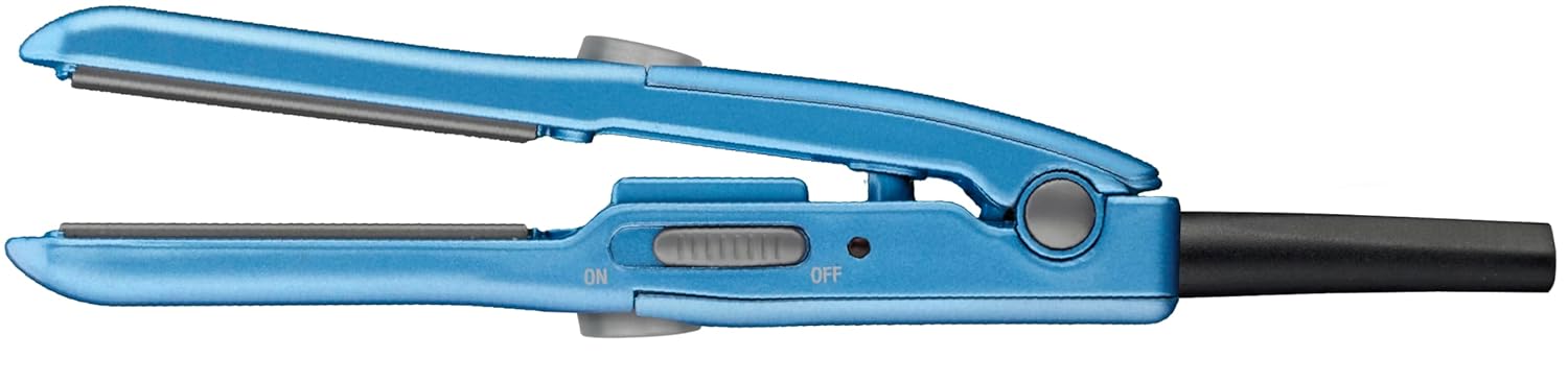 BaBylissPRO Nano Titanium Mini Flat Iron Hair Straightener, 0.5" Hair Straightener Iron for Touch Ups & All Hair Types, Perfect for Travel - Image 3
