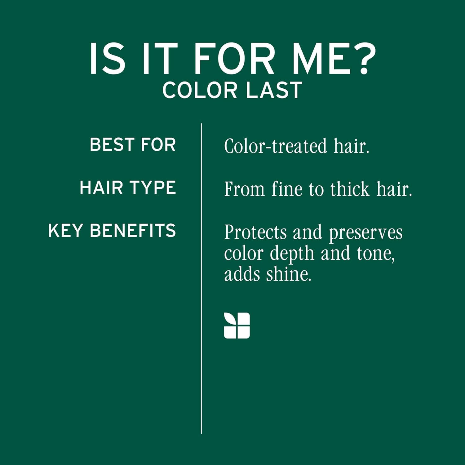 Biolage Color Last Conditioner - Protects & Preserves Color Treated Hair, Hydrates & Repairs Damaged Hair, Adds Shine, Vegan, Paraben-Free - Image 5