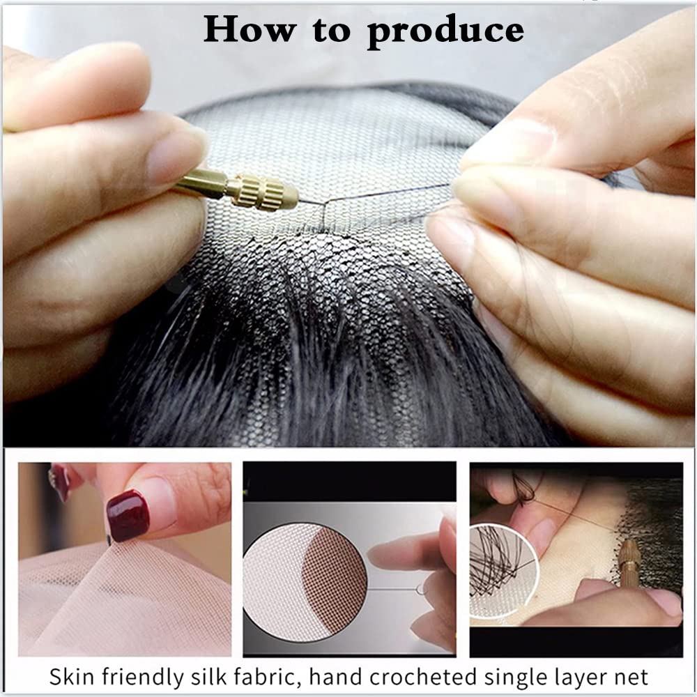 Ailsa Fake Beard Realistic Mustache Brown Goatee Costume Facial Hair 100% Human Hair Invisible Lace False Beards for Halloween Cosplay Parties Drama Movie Makeup - Image 5