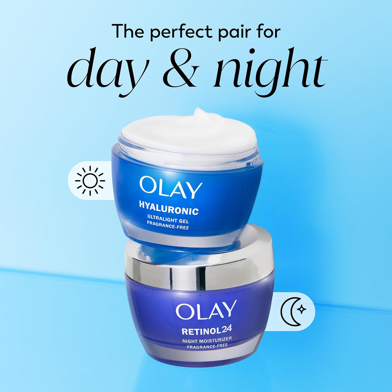 Olay Hyaluronic Acid Face Moisturizer, Instant Hydration for Women, Fragrance-Free - Dry Skin Solution, Glowing, Smoothing, Plumping, Renewing - Niacinamide, Amino Peptides 1.7 Oz - Image 11