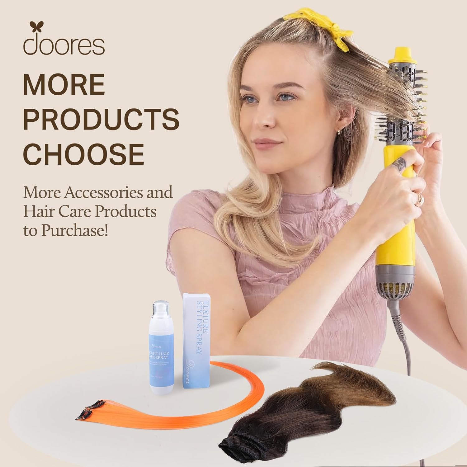 DOORES Clip in Hair Extensions Human Hair Extensions, Balayage Dark Brown to Chestnut Brown 120g 7pcs 18 Inch Real Human Hair Extensions Clip in Straight Remy Silky Weft - Image 8