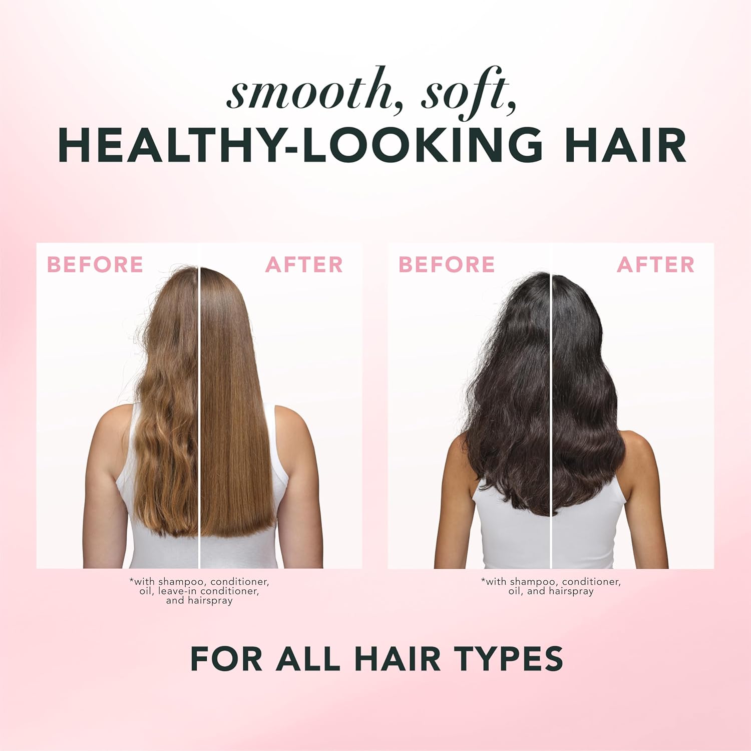 Herbal Essences Conditioner, Rose Hips + Passionfruit - Smooth Collection, Shiny Hair with Vitamin E & Jojoba, Safe for Color Treated Hair, Floral Scent, Cruelty-Free, Dermatologist-Tested, 29.2 Fl Oz - Image 4