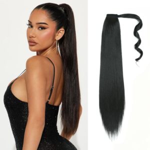 Straight Invisible Ponytail Extensi...