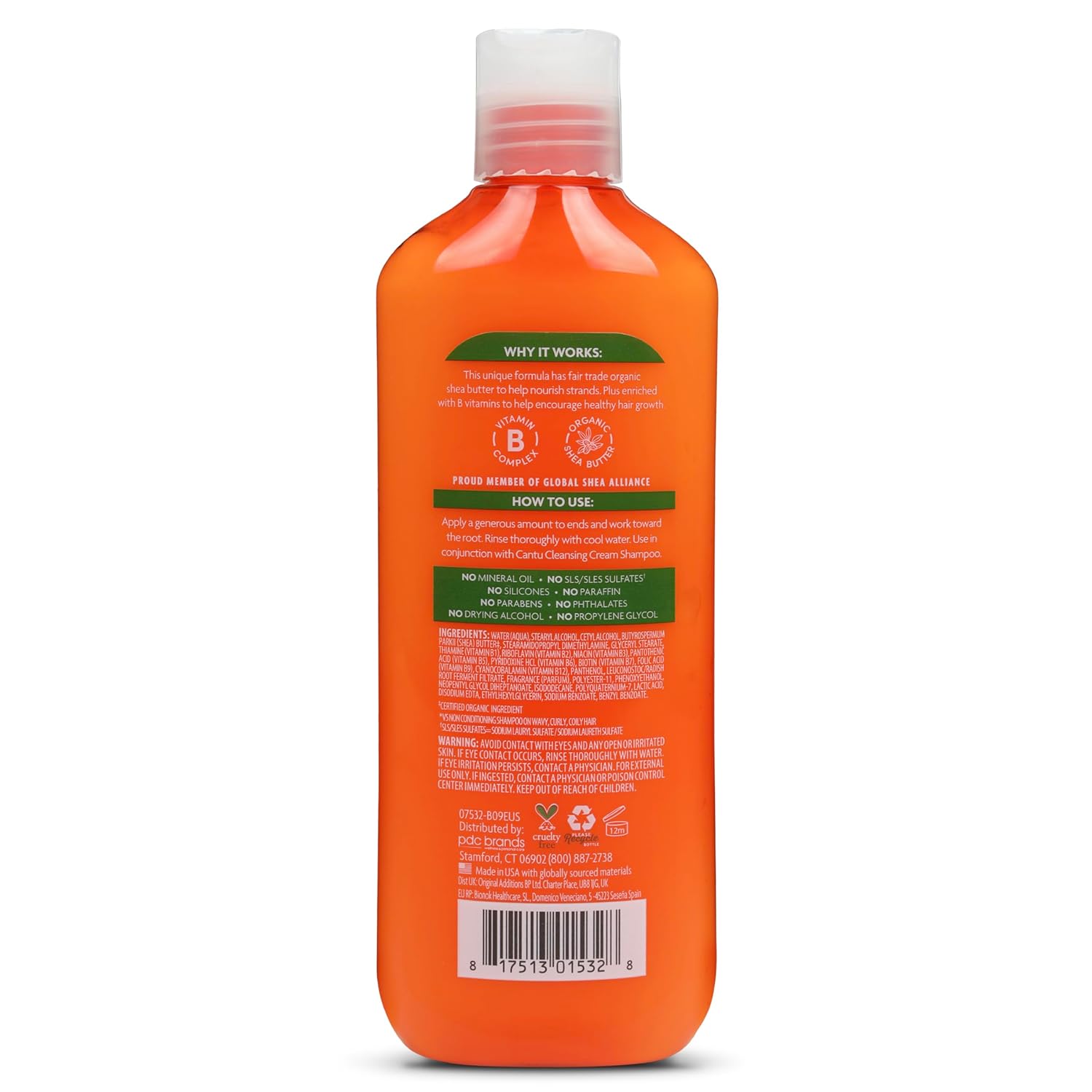 Cantu Shea Butter for Natural Hair Hydrating Cream Conditioner, 13.5 Ounce (07532-12/3EU) - Image 2