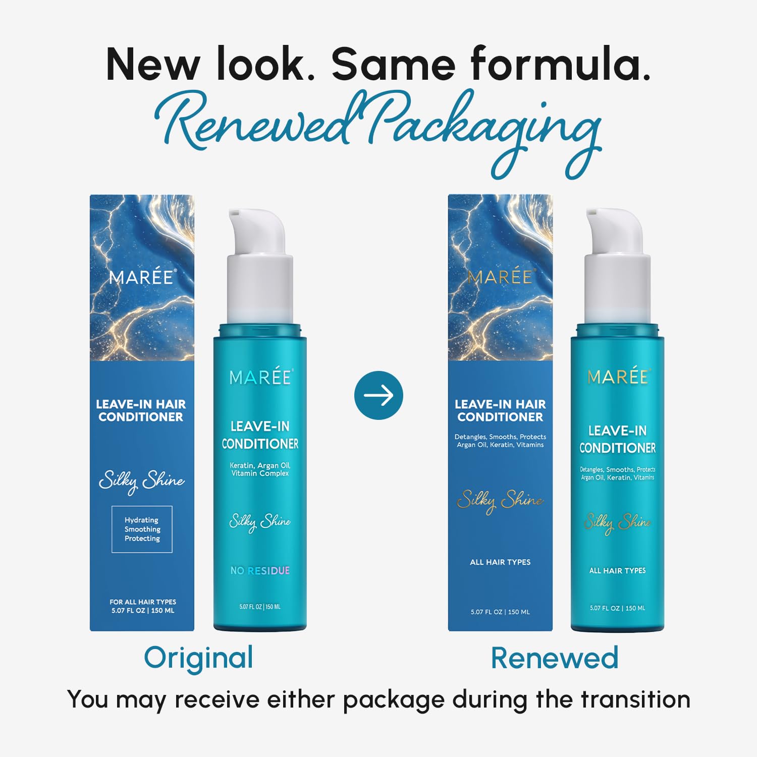 MAREE Leave-In Conditioner Hair Gloss for Dry Damaged Hair, Leave-In Conditioner for Curly Hair, Color Treated - Image 2