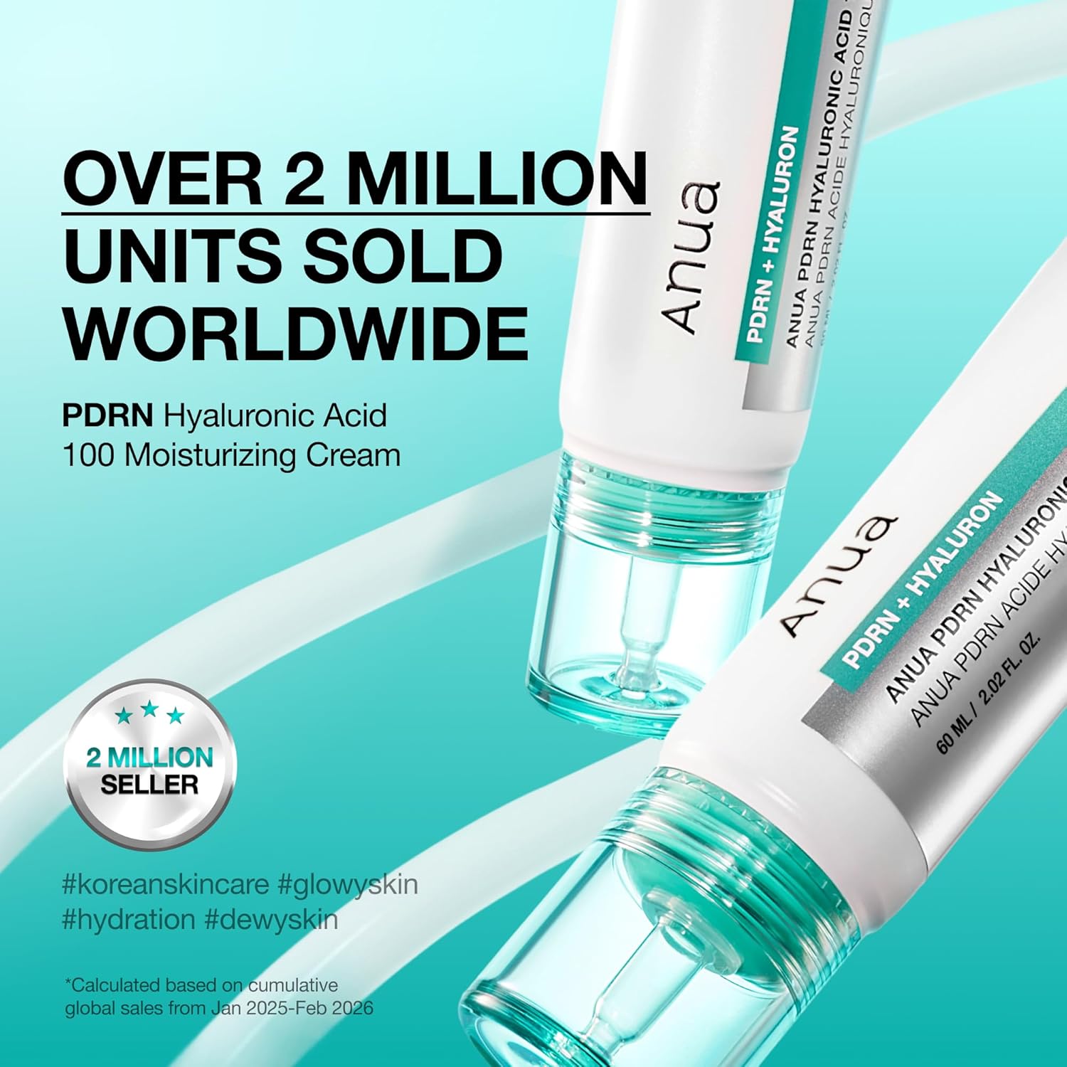 Anua PDRN Hyaluronic Acid 100 Moisturizing Cream, Lightweight, Non-Greasy Hydrating Face Moisturizer with Salmon DNA for Glass Skin, Korean Skincare (2.02 fl oz) - Image 2