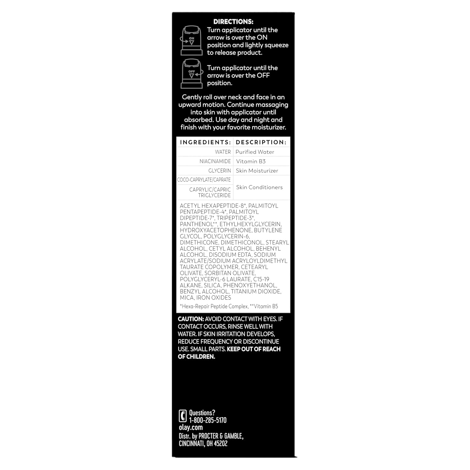 Olay Regenerist Neck and Face Roller, Neck Cream for Tightening and Firming, Anti-Aging Moisturizer for Women, Anti-Wrinkle Serum, Face Lift Cream, Cooling, Fragrance-Free, Hexa-Repair & NAD+, 1.7oz - Image 13