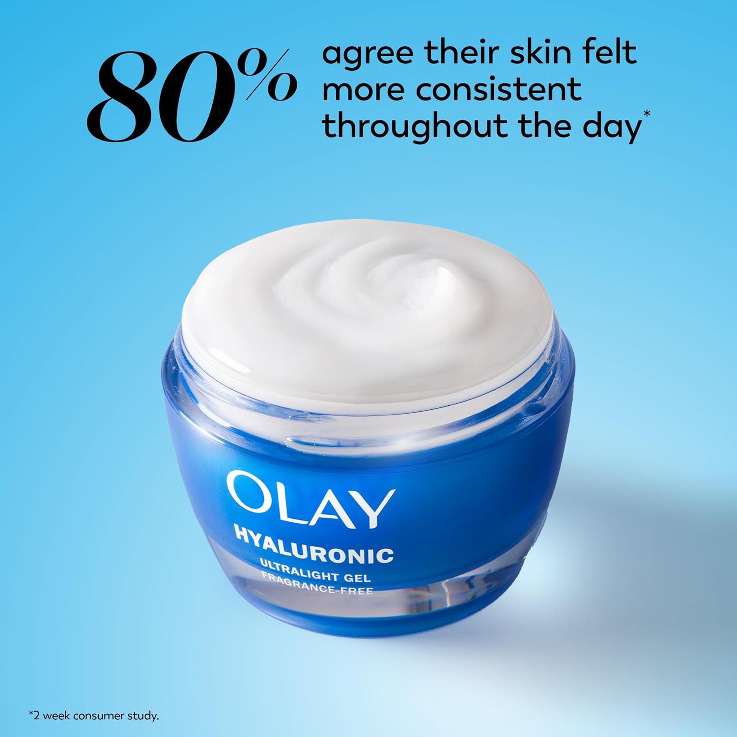 Olay Hyaluronic Acid Face Moisturizer, Instant Hydration for Women, Fragrance-Free - Dry Skin Solution, Glowing, Smoothing, Plumping, Renewing - Niacinamide, Amino Peptides 1.7 Oz - Image 8
