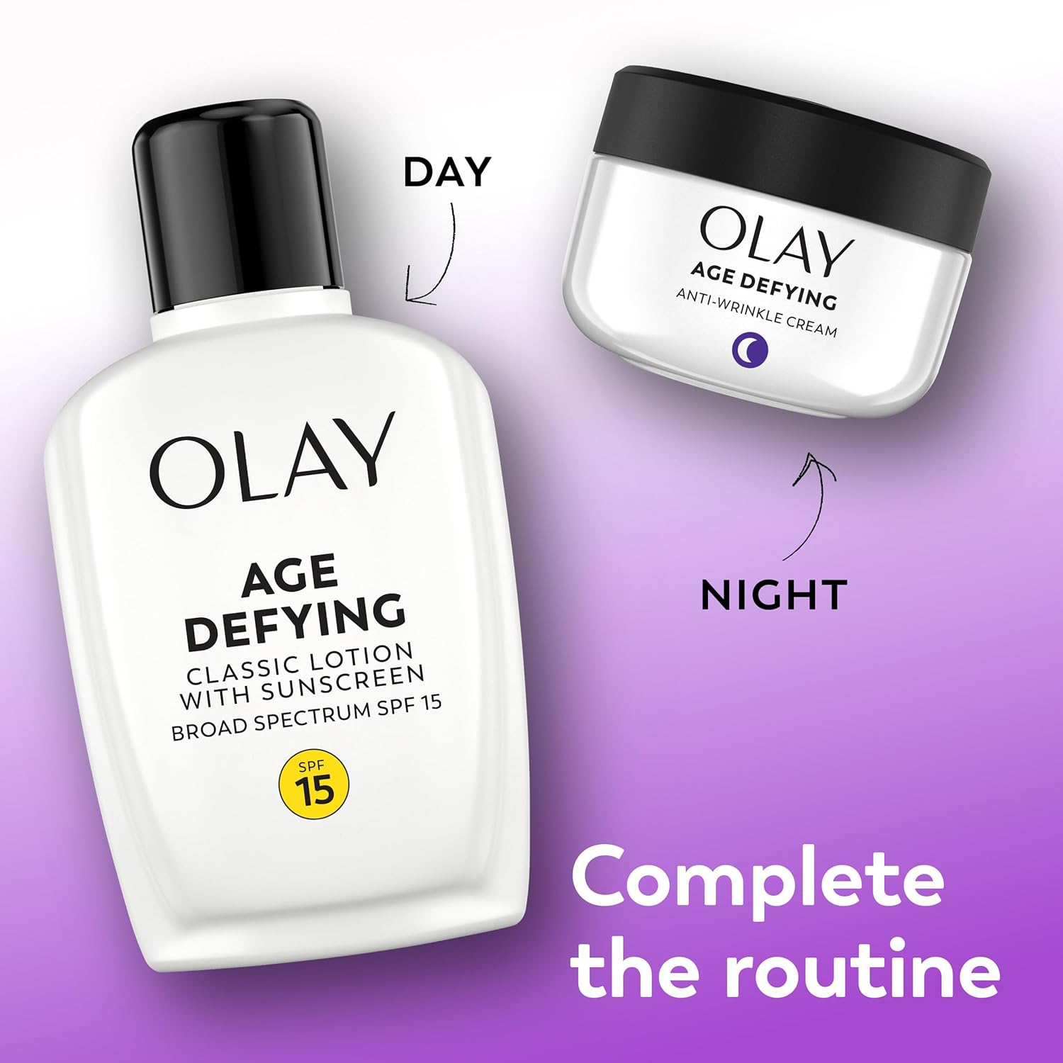 Face Moisturizer by Olay, Age Defying Classic Daily Renewal Lotion, With Sunscreen, Classic,4 oz - Image 8