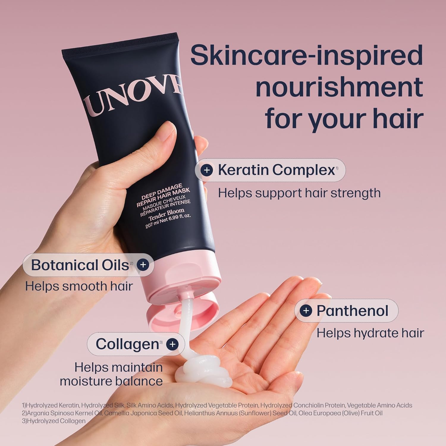 UNOVE Deep Damage Treatment Ex - Protein Hair Treatment & Hair Mask for Damaged Hair | Deep Conditioning & Keratin Hair Mask for Dry, Frizzy Hair | Korean Hair Care - Image 3