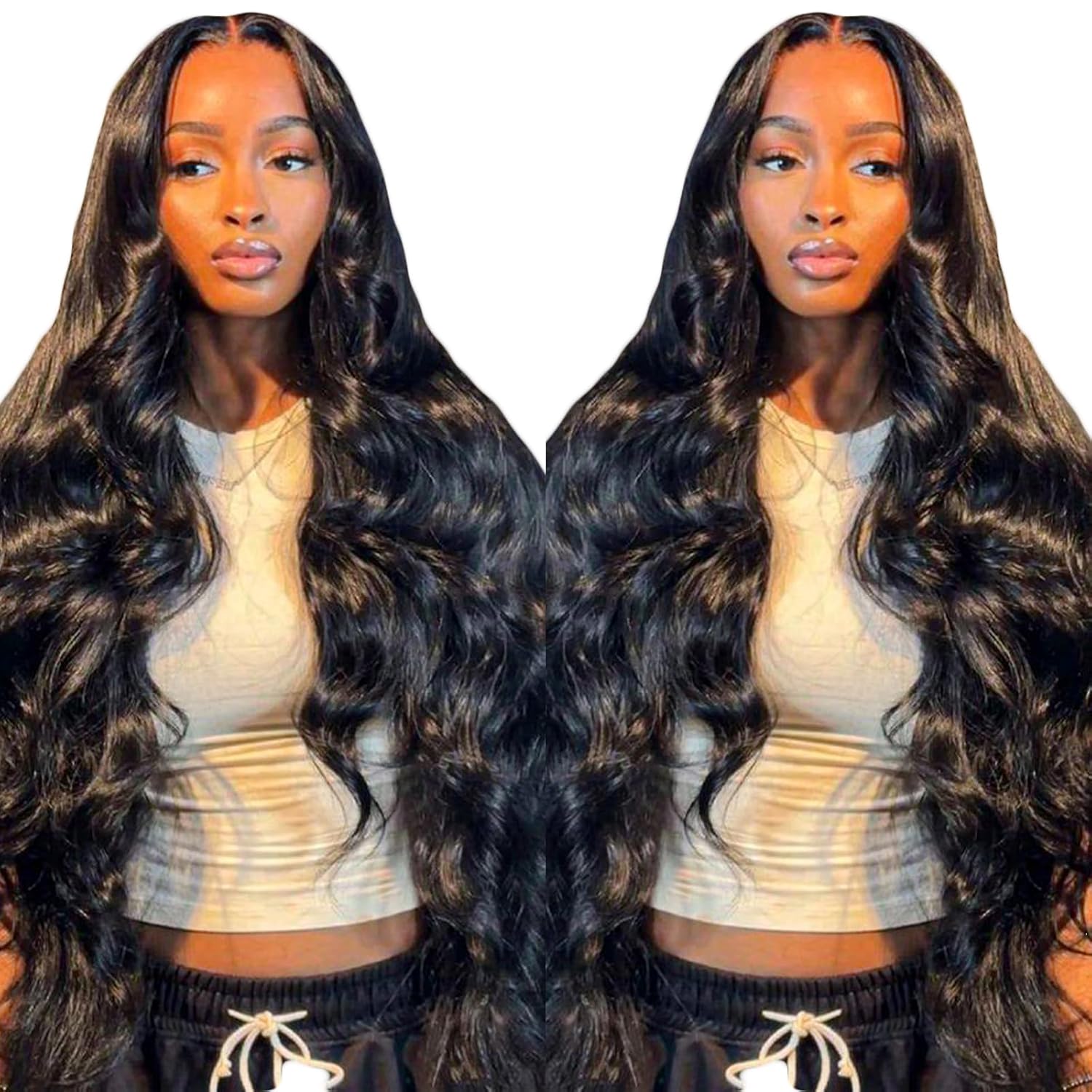 bunGiol 5x5 Glueless Wigs Human Hair Pre Plucked Pre Cut 24 Inch Body Wave Lace Front Wigs Human Hair 180% Put on And Go Glueless Wig For Black Women - Image 7