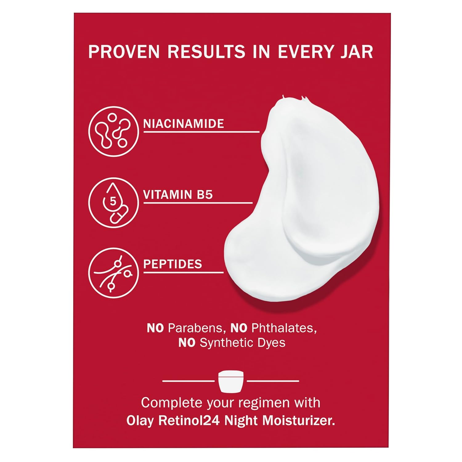 Olay Niacinamide Face Moisturizer, Firming Cream for Women, Non-Greasy - Anti-Wrinkle, Anti-Aging, Hydrating, Renewing, Stronger Skin Barrier, Smooths - Peptides, 1.7 Oz - Image 14